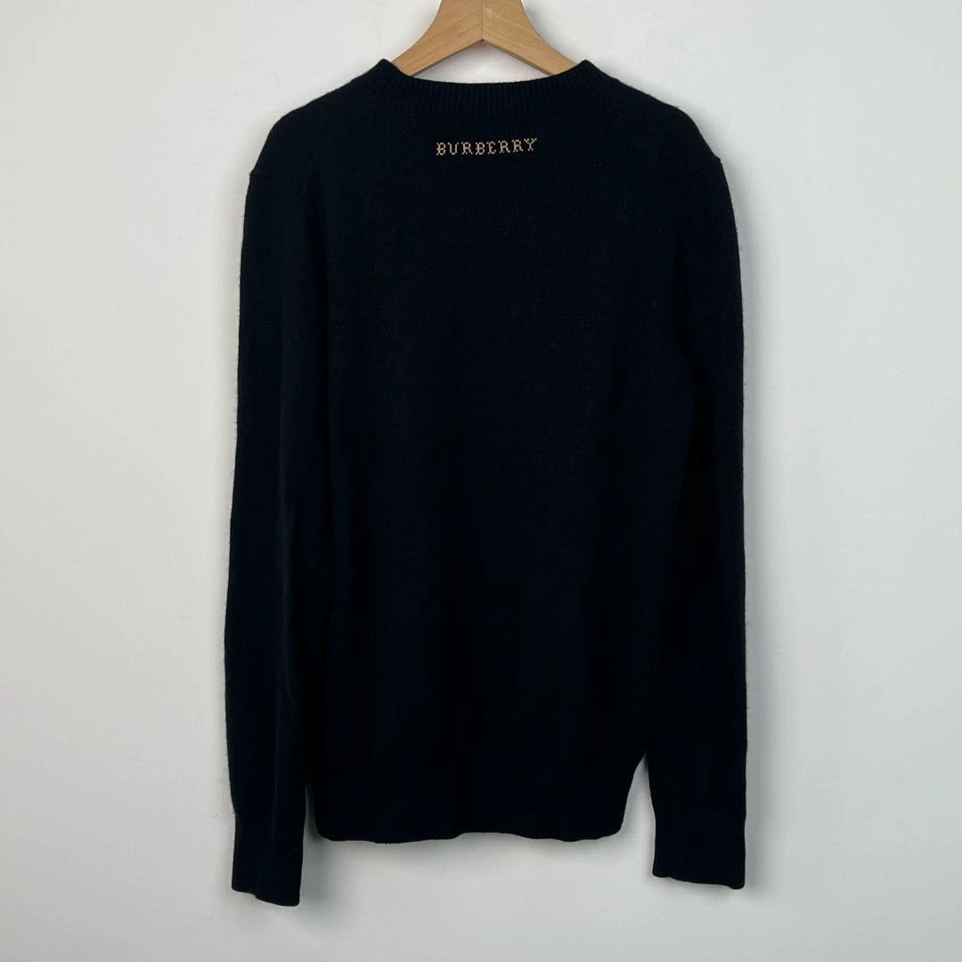 Burberry Burberry Black Deer Pattern Wool Sweater Size US XS / EU 42 / 0 - 2 Thumbnail