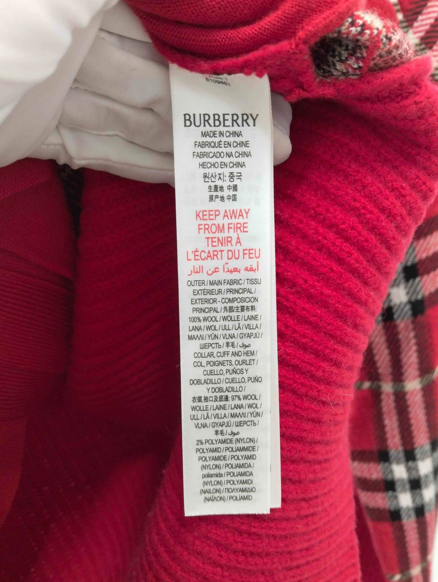 Burberry Burberry Plaid Zip Jacket Sweater Size US XL / EU 56 / 4 - 5 Thumbnail