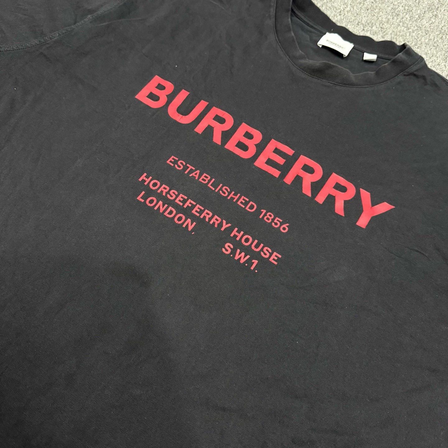 Burberry Burberry Black Logo Print Short Sleeve Tee Size US XXL / EU 58 / 5 - 3 Thumbnail