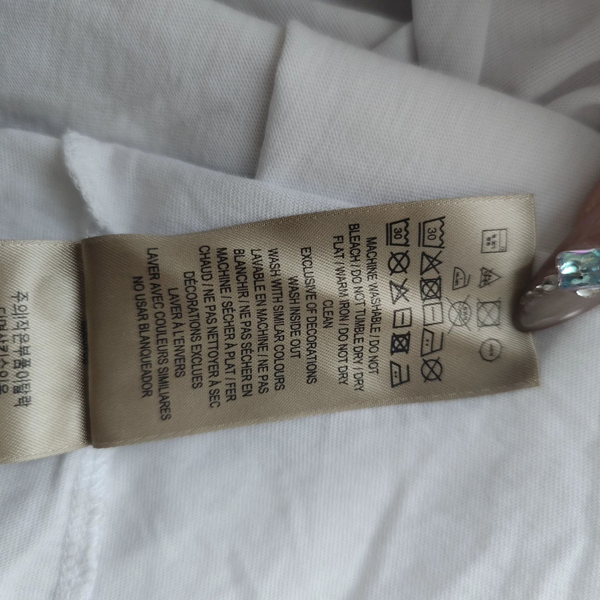 Burberry Burberry White Crew Neck T-shirt Size US M / EU 48-50 / 2 - 6 Thumbnail