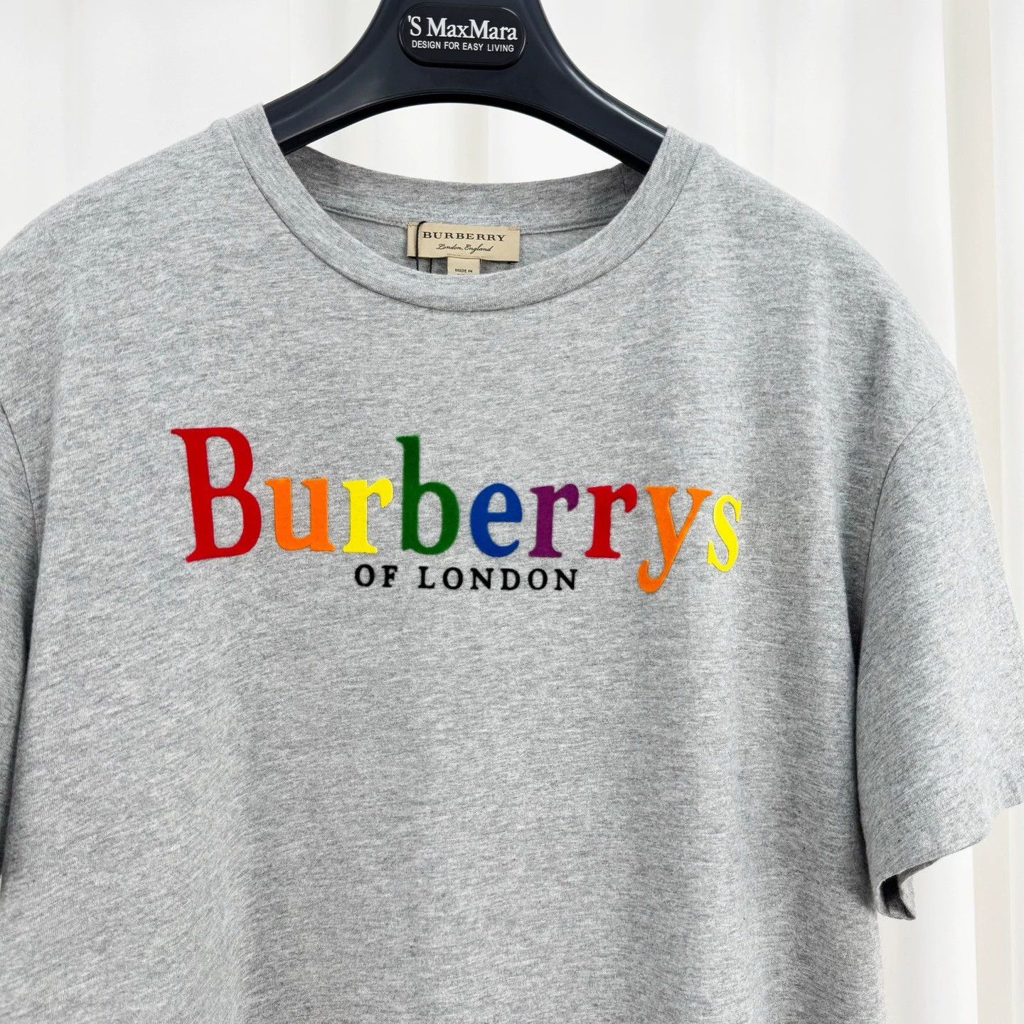 Burberry Burberry Rainbow Flocked Letter Short Sleeve Size US S / EU 44-46 / 1 - 4 Thumbnail