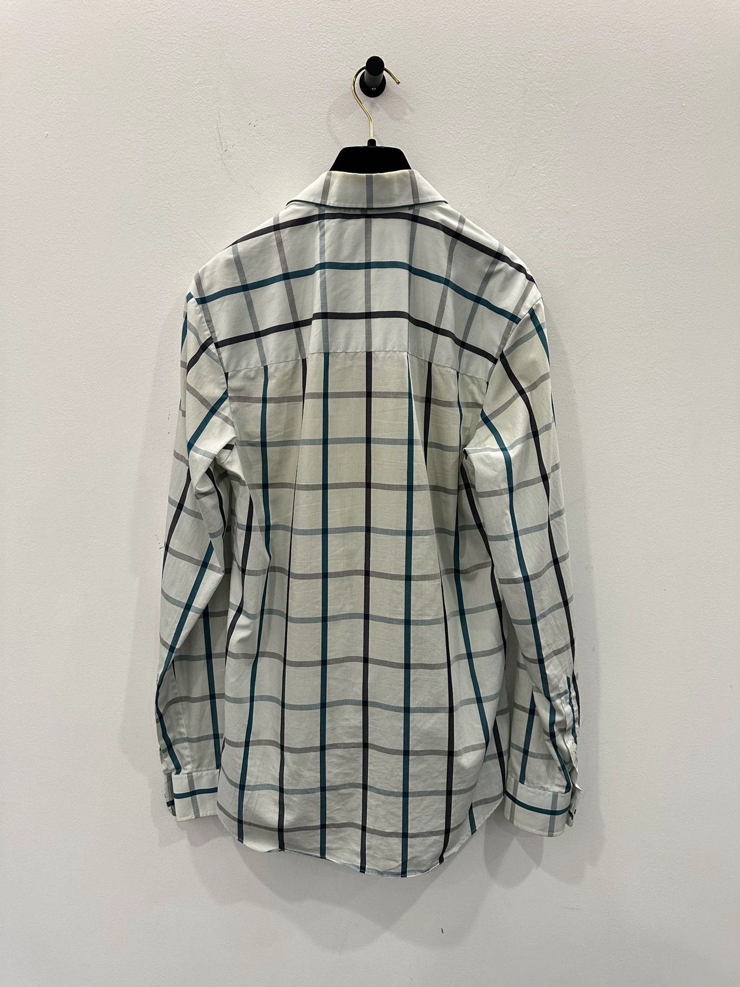 Acne Studios Acne Studios White Green Plaid Shirt Size US S / EU 44-46 / 1 - 2 Thumbnail
