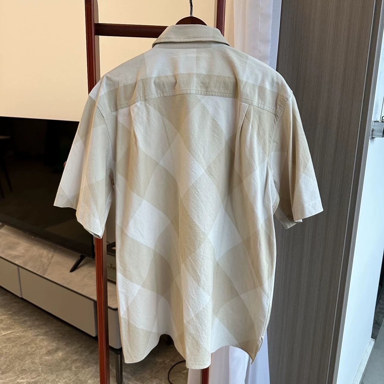 Acne Studios Acne Studios Beige Plaid Shirt Size US XL / EU 56 / 4 - 3 Thumbnail