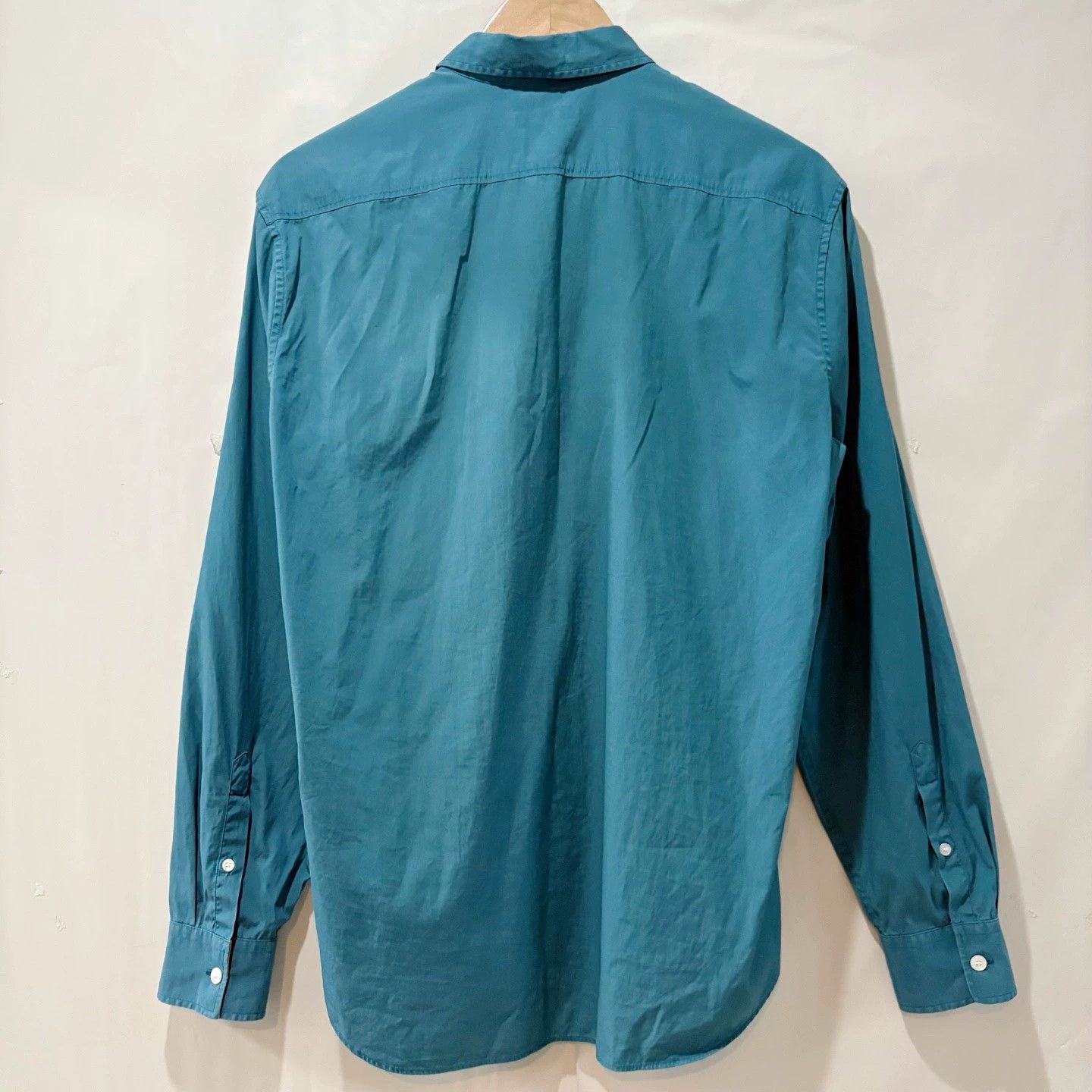 Burberry Burberry Blue Plaid Collar Long Sleeve Shirt Size US M / EU 48-50 / 2 - 2 Thumbnail