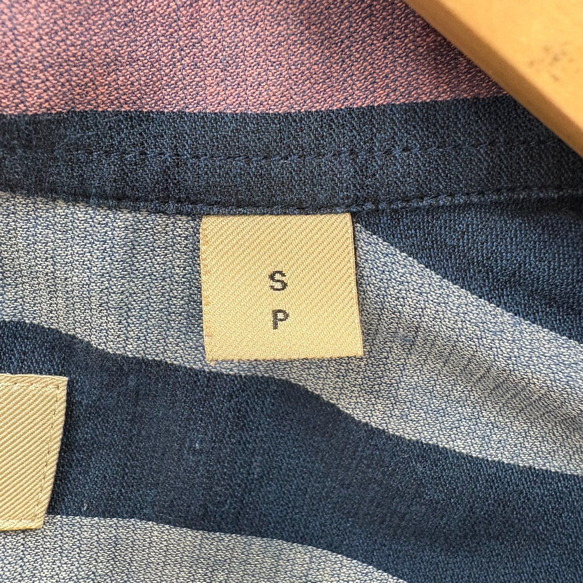 Burberry Burberry Blue Striped Short Sleeve Shirt Size US S / EU 44-46 / 1 - 4 Thumbnail