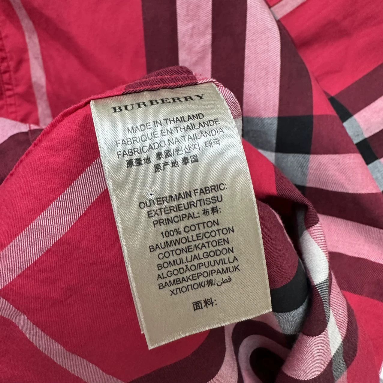 Burberry Burberry Red Plaid Shirt M Size US M / EU 48-50 / 2 - 5 Thumbnail