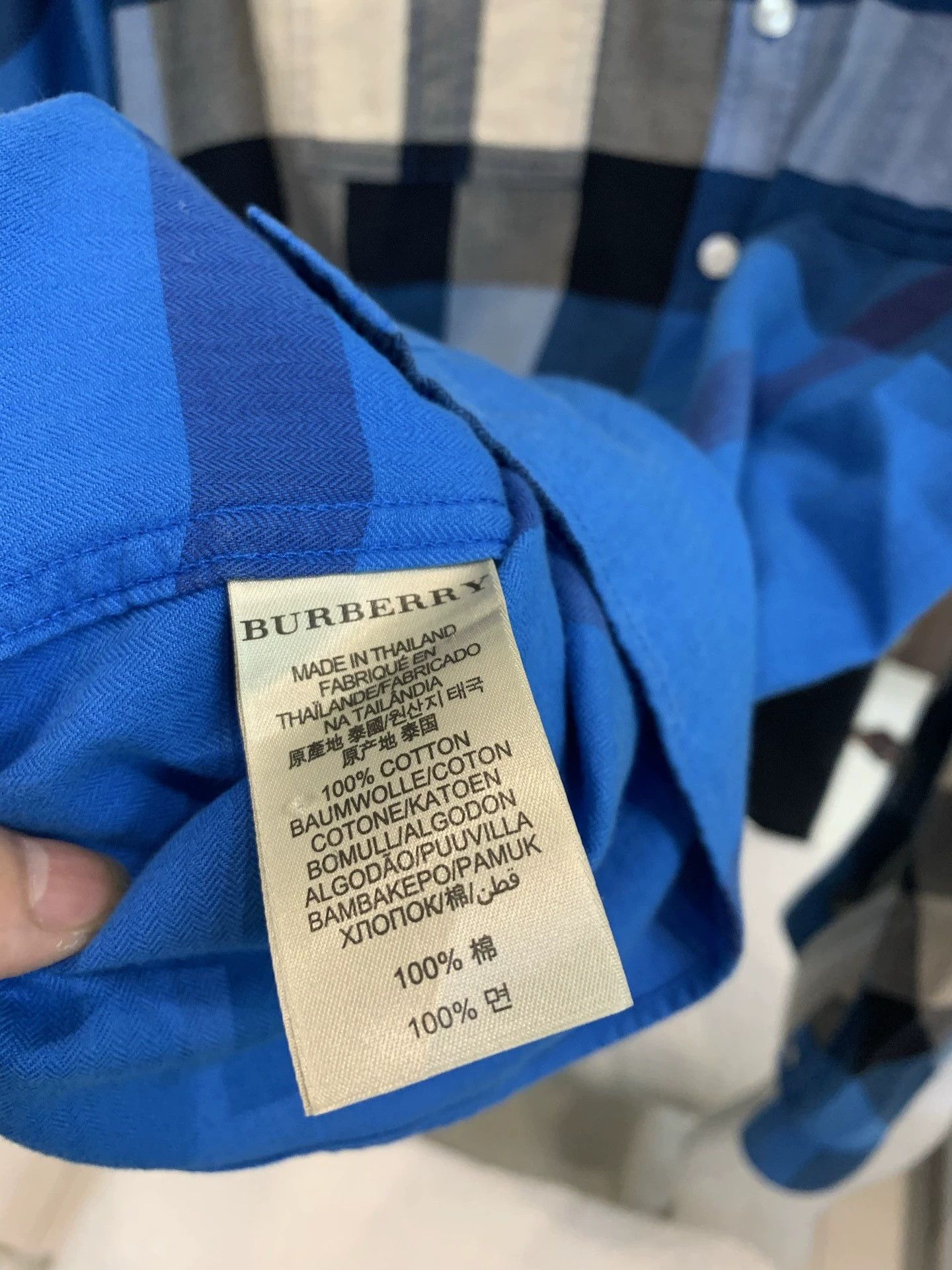 Burberry Burberry Men's Classic Plaid Long Sleeve Shirt Size US XL / EU 56 / 4 - 5 Thumbnail