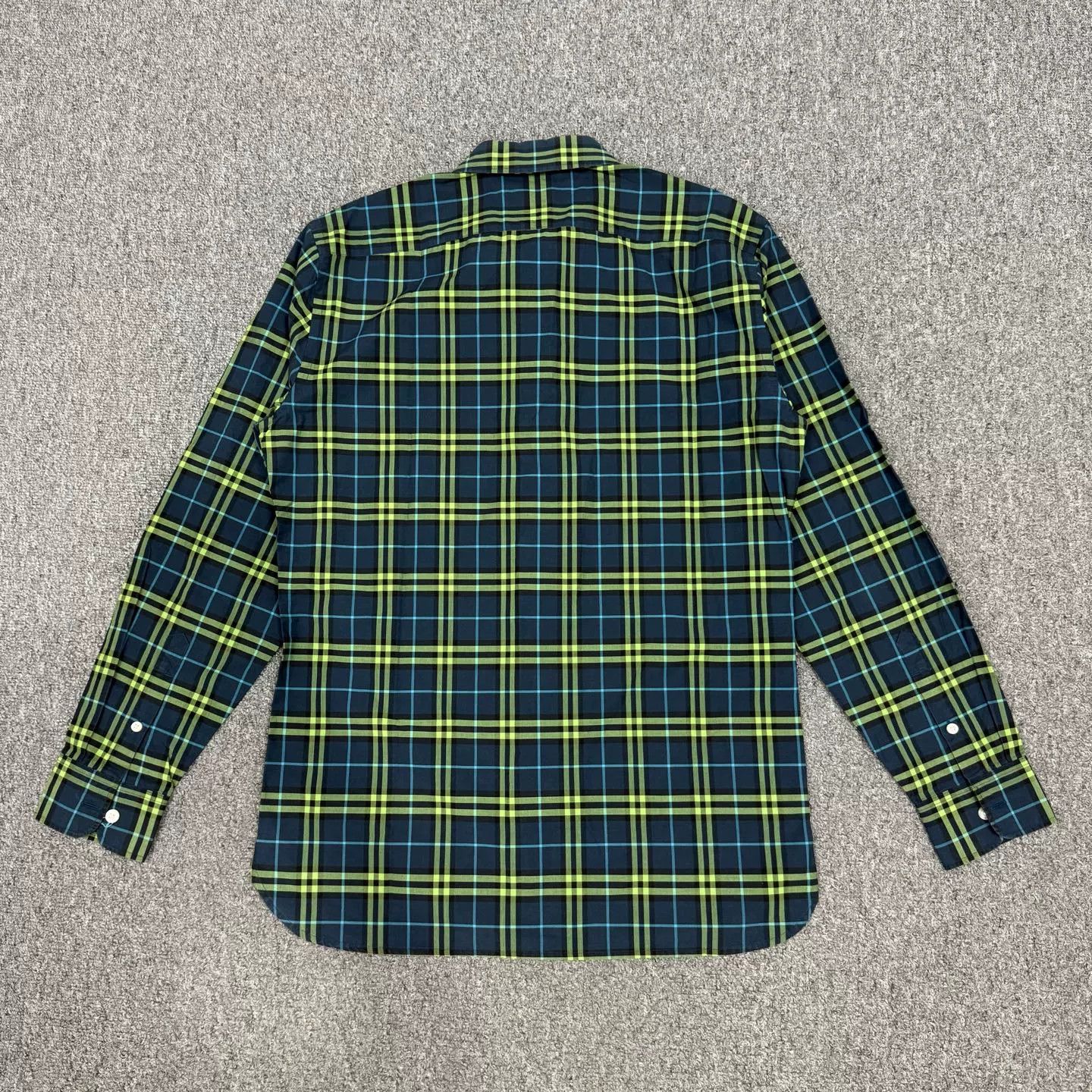 Burberry Burberry Green Plaid Long Sleeve Shirt Size US S / EU 44-46 / 1 - 2 Thumbnail