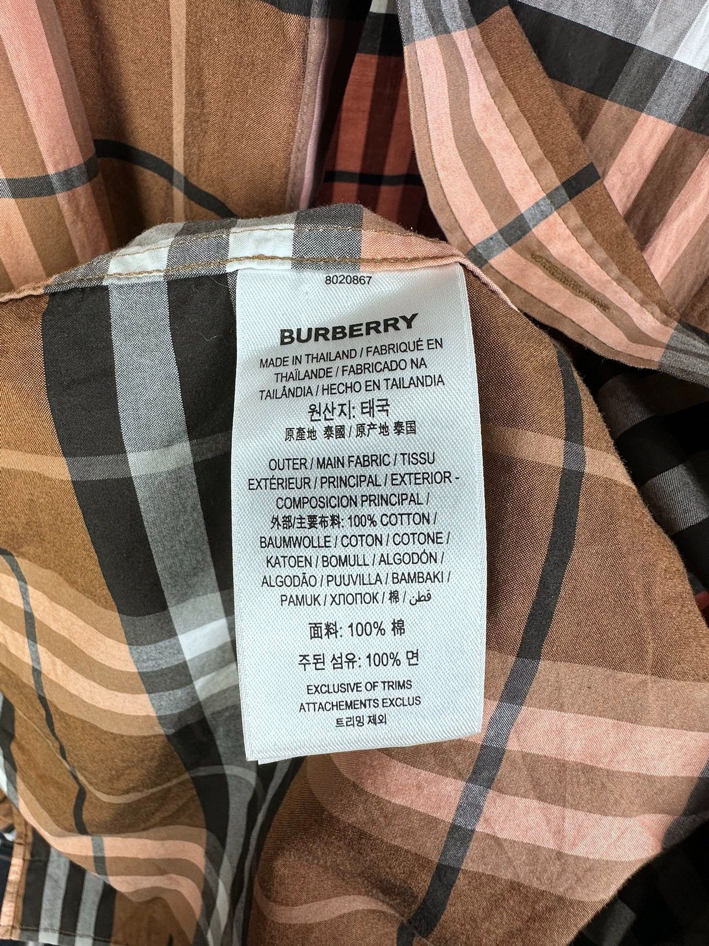 Burberry Burberry Plaid Shirt L Size Size US L / EU 52-54 / 3 - 5 Thumbnail