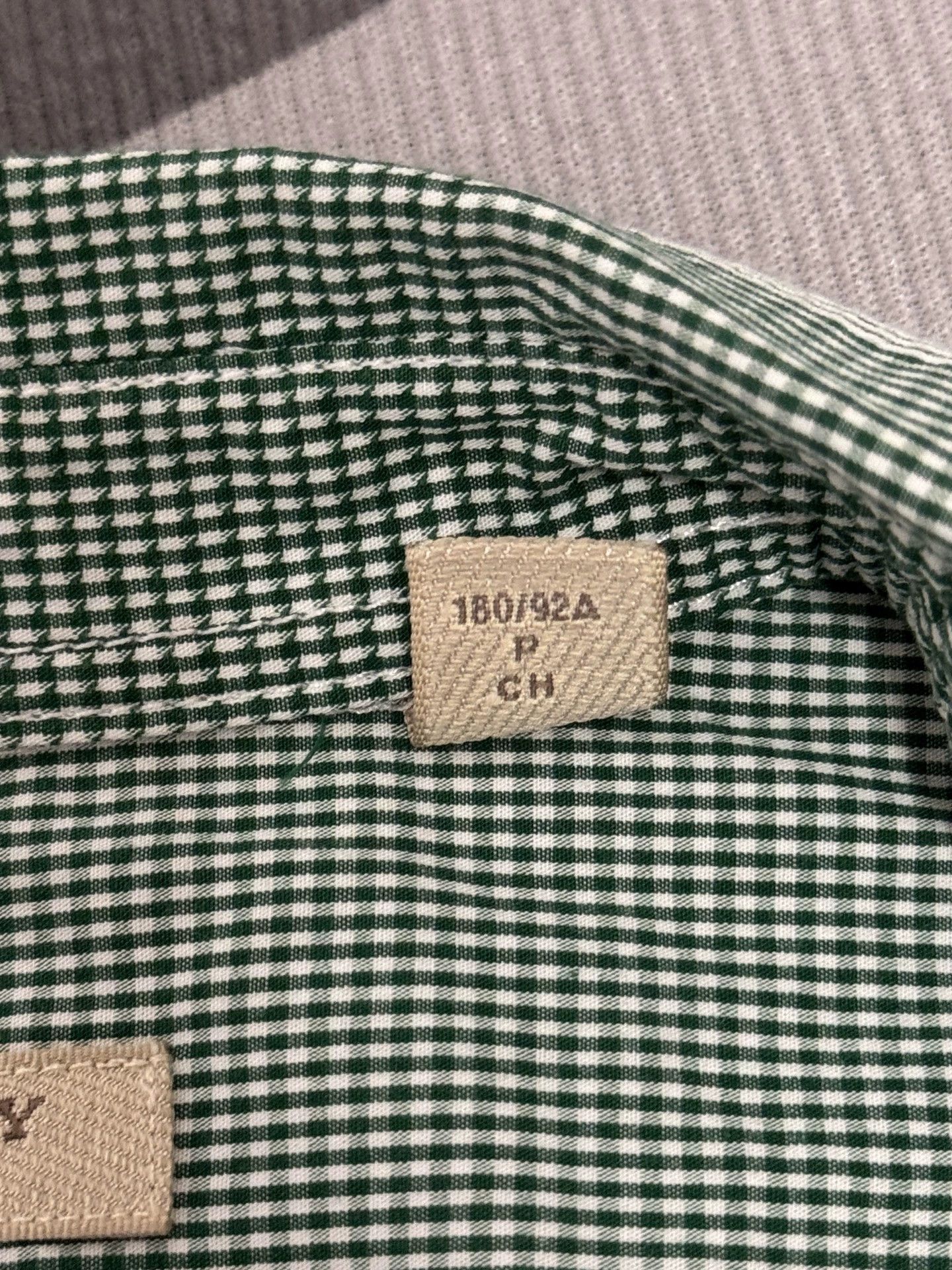 Burberry Burberry Green Check Cotton Shirt Size US S / EU 44-46 / 1 - 7 Thumbnail