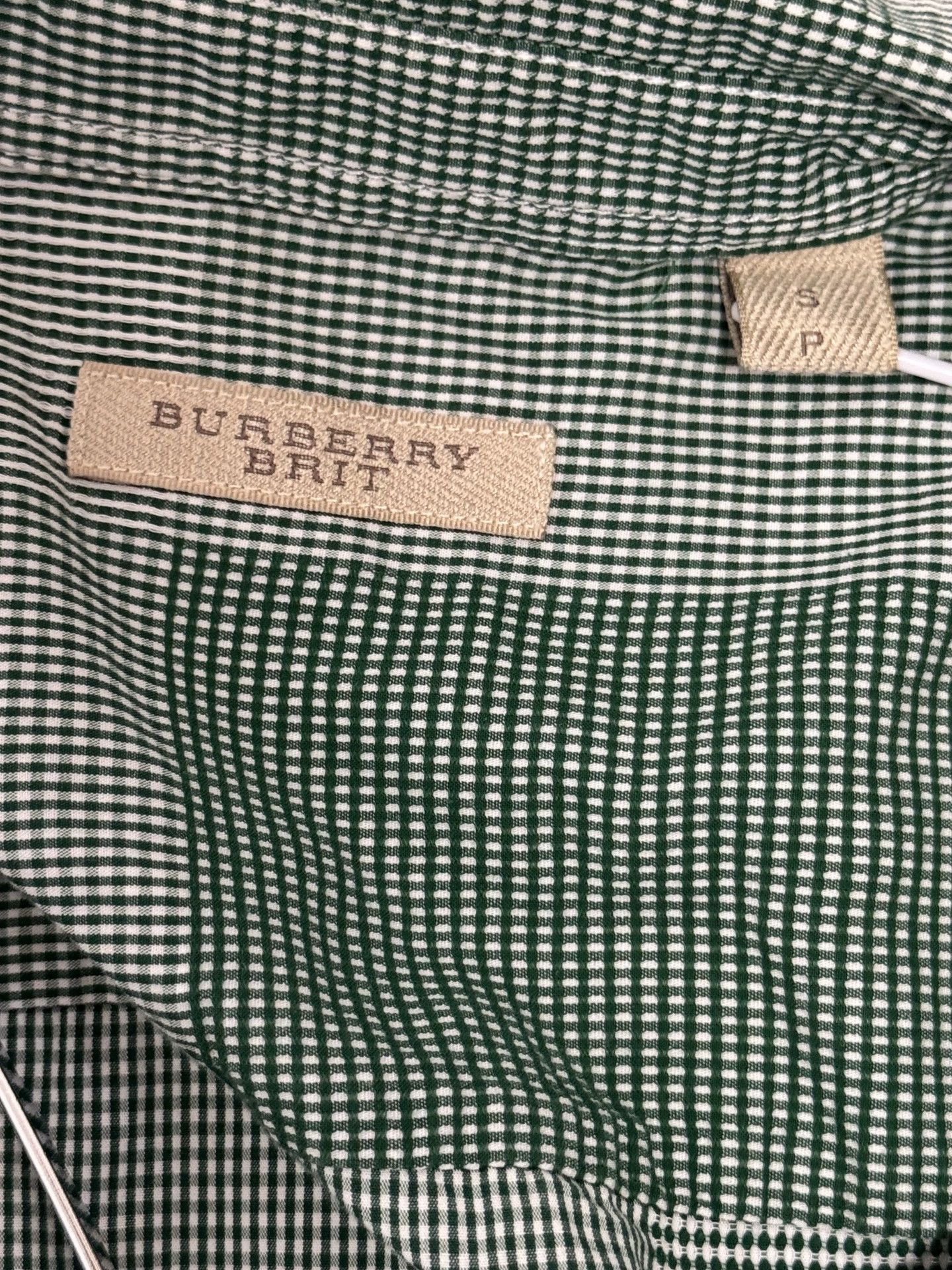 Burberry Burberry Green Check Cotton Shirt Size US S / EU 44-46 / 1 - 6 Thumbnail