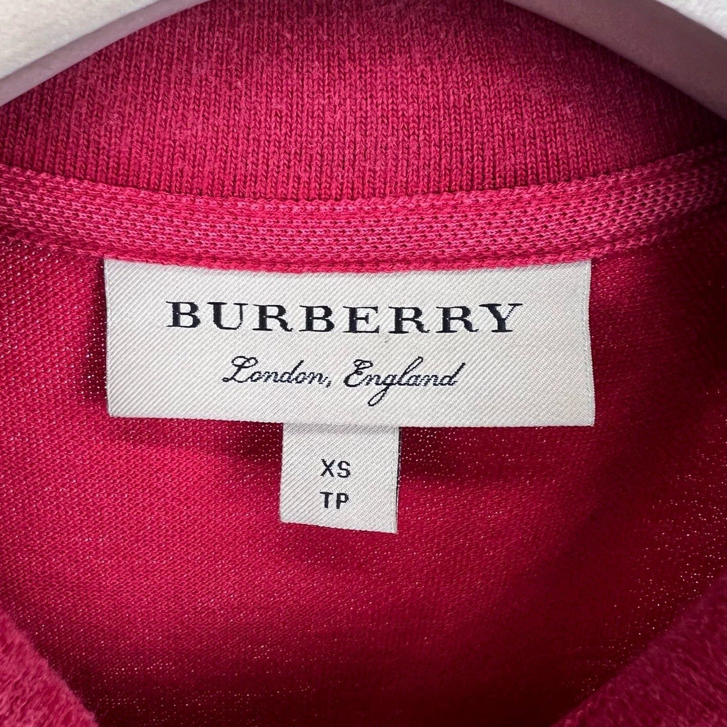 Burberry Burberry Red Equestrian Embroidered Polo Size US XS / EU 42 / 0 - 3 Thumbnail
