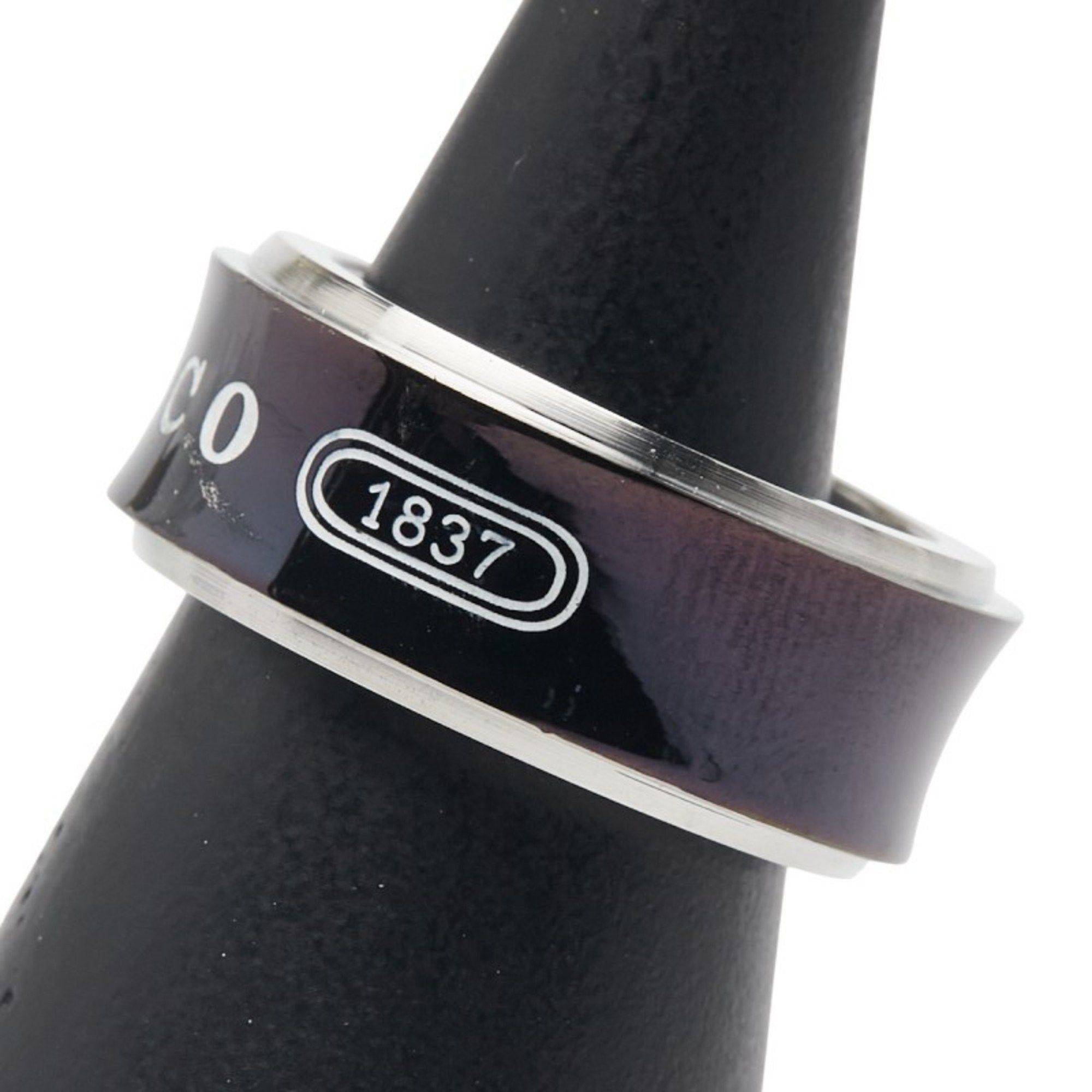Tiffany & Co. Tiffany 1837 Ring, SV925 Silver and Titanium, Women's, TIFFANY & Co. Size ONE SIZE - 3 Thumbnail