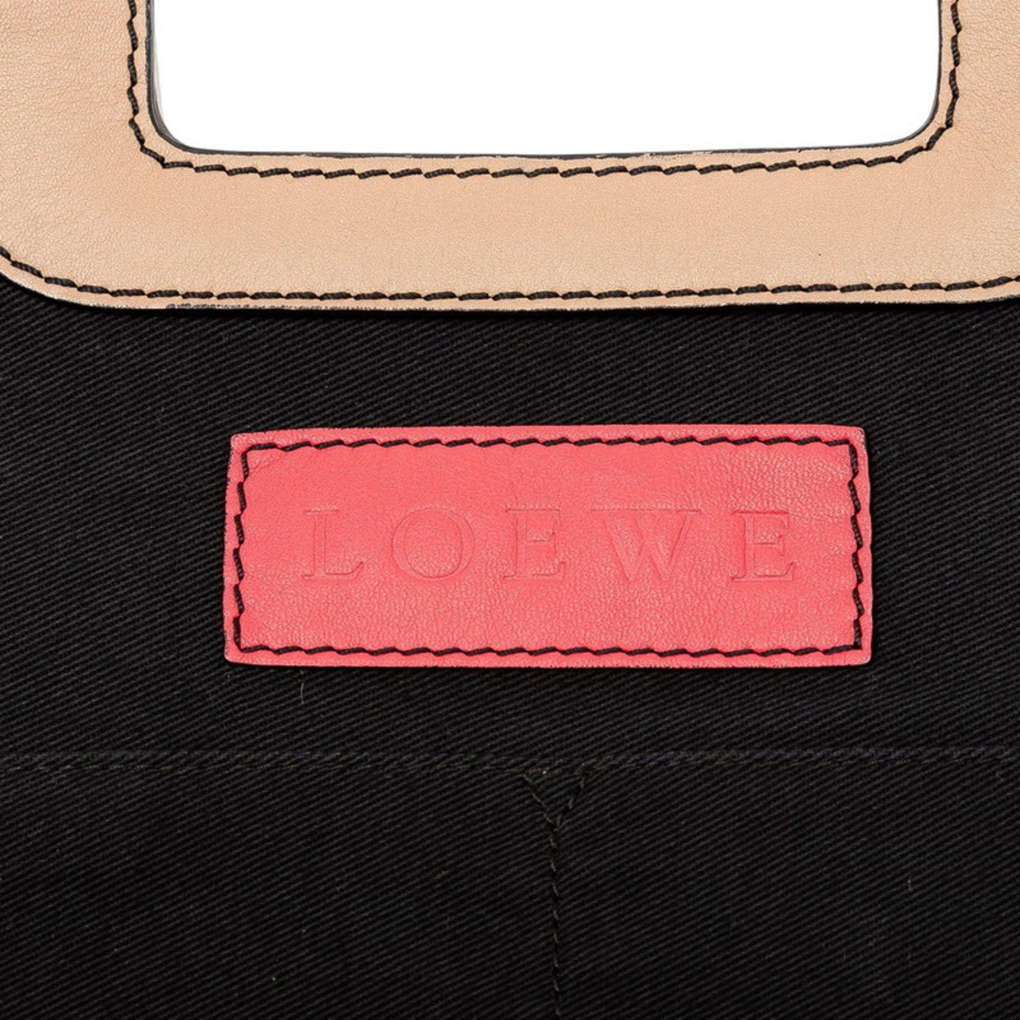 Loewe LOEWE Anagram Handbag/Shoulder Bag, 2-Way, White/Multicolor Leather, Women's Size ONE SIZE - 6 Thumbnail