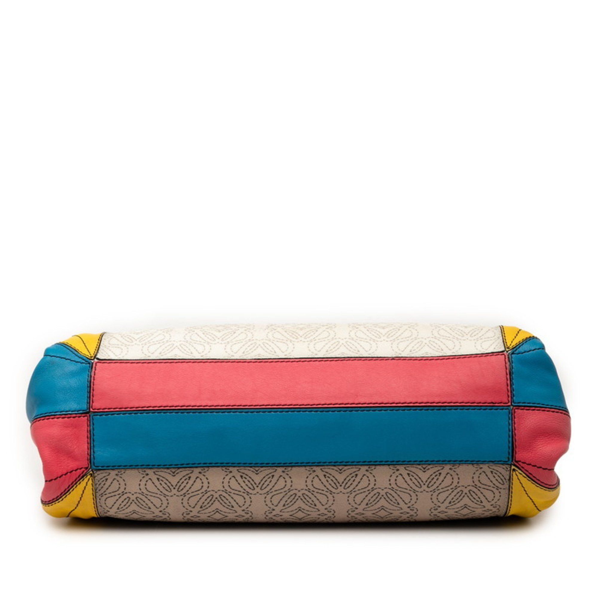 Loewe LOEWE Anagram Handbag/Shoulder Bag, 2-Way, White/Multicolor Leather, Women's Size ONE SIZE - 3 Thumbnail