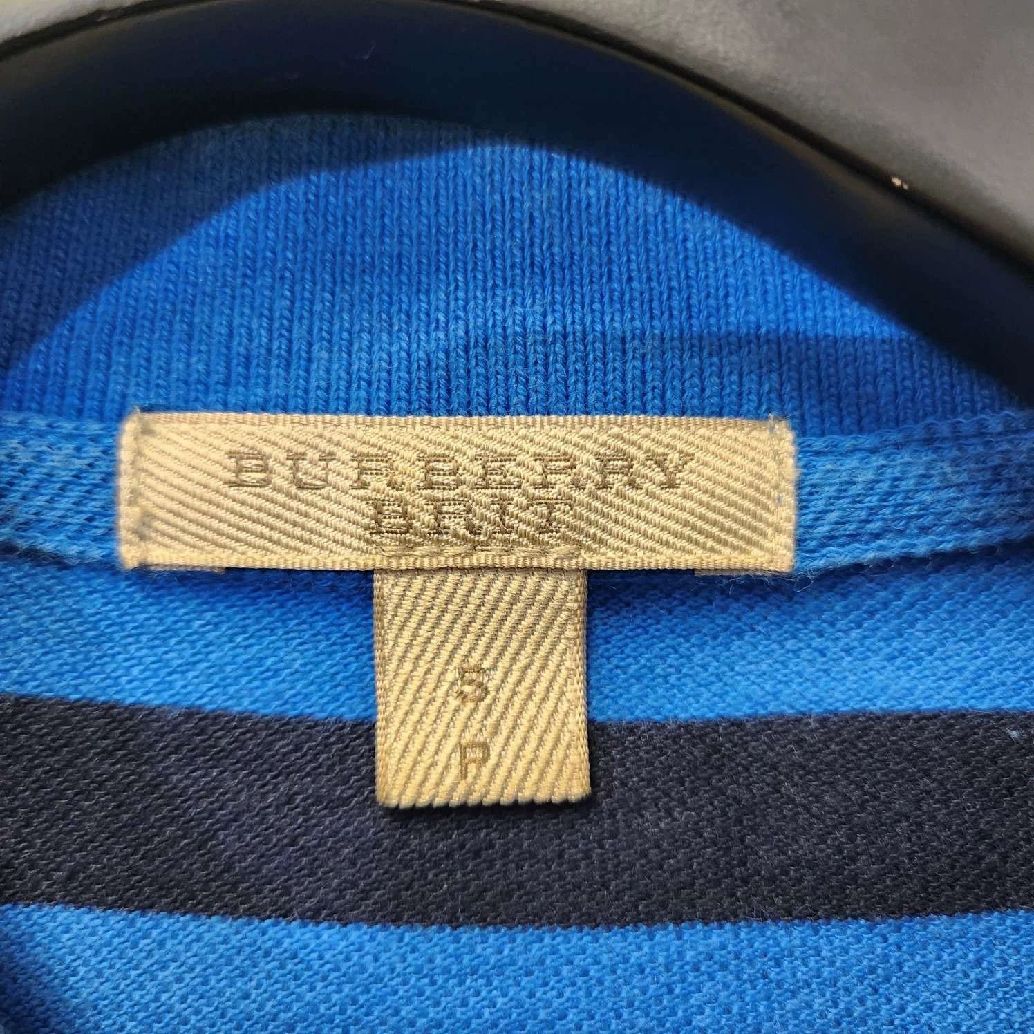 Burberry Burberry Blue Black Stripe Polo Shirt Size US S / EU 44-46 / 1 - 3 Thumbnail