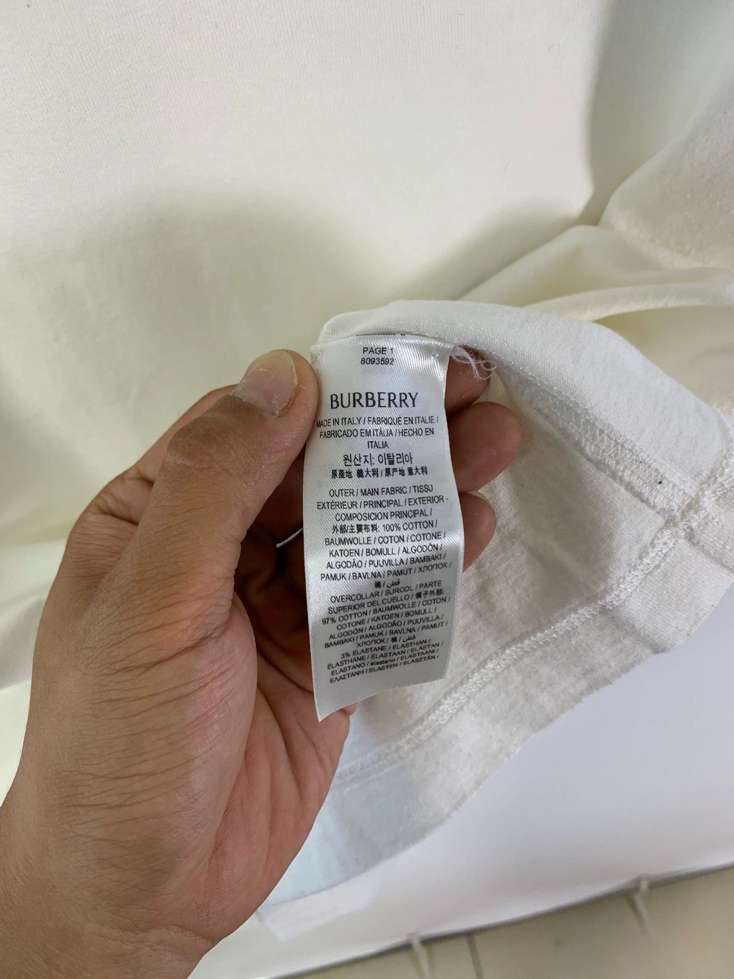 Burberry Burberry Pattern Print Short Sleeve T-shirt Size US XL / EU 56 / 4 - 4 Thumbnail