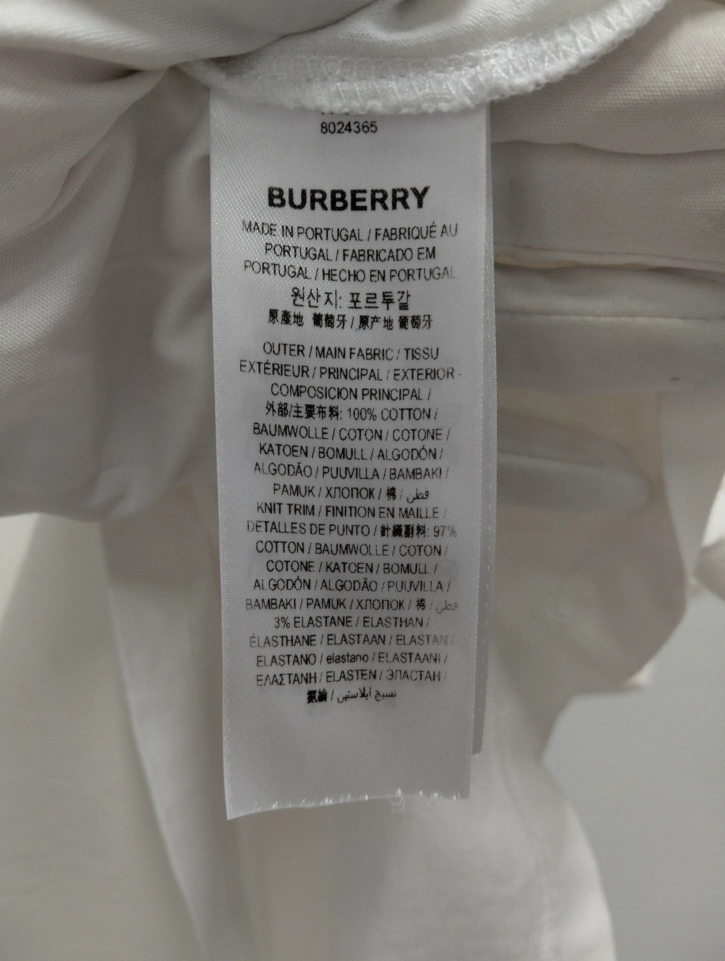 Burberry BURBERRY XXL White Graphic T-Shirt Size US XXL / EU 58 / 5 - 8 Thumbnail