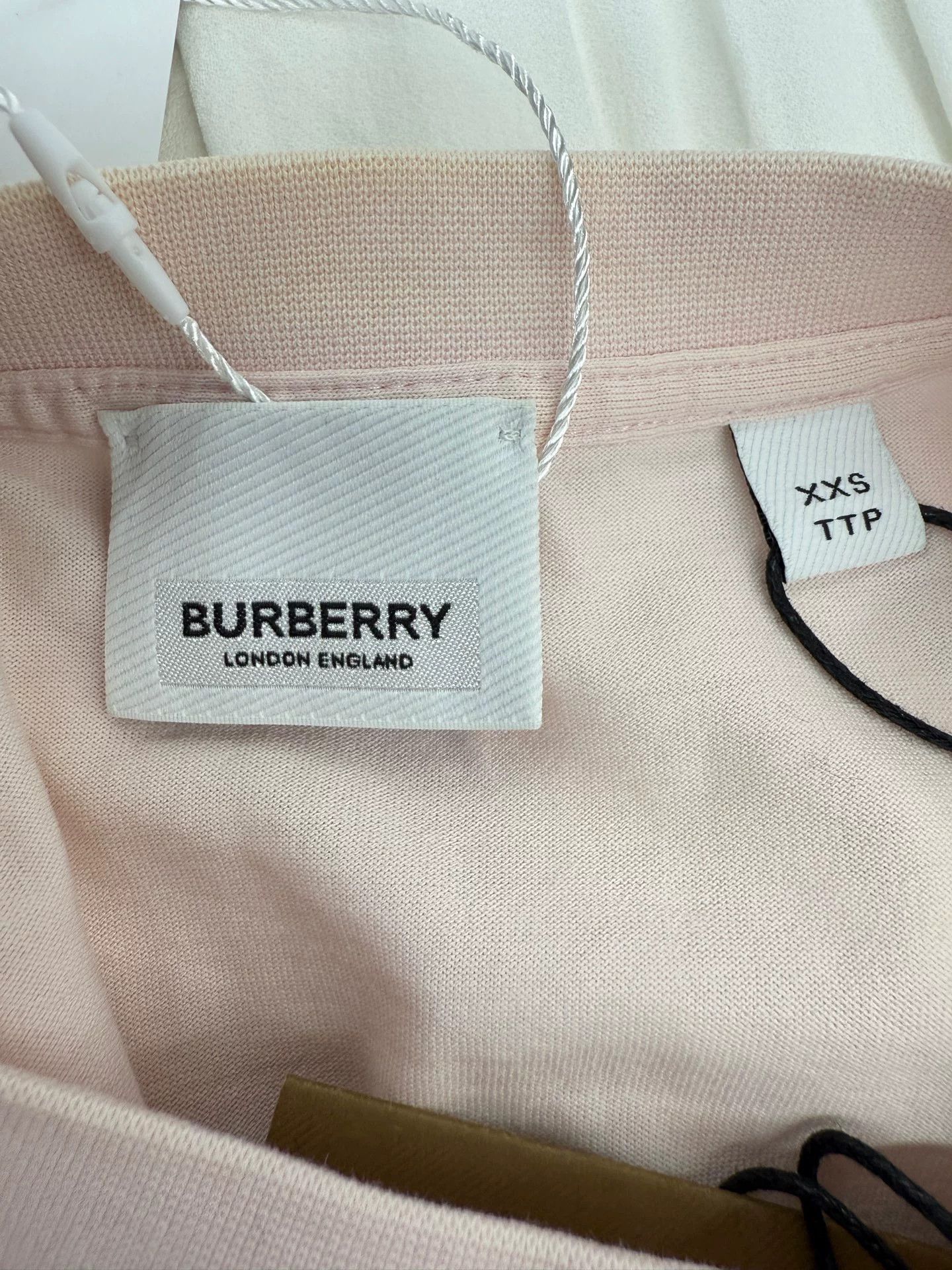 Burberry Burberry Pink Large Logo T-Shirt Size US XXS / EU 40 - 3 Thumbnail