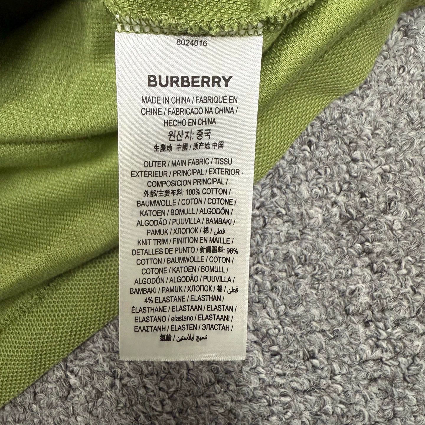 Burberry Burberry Green TB Logo Short Sleeve Polo Size US M / EU 48-50 / 2 - 4 Thumbnail