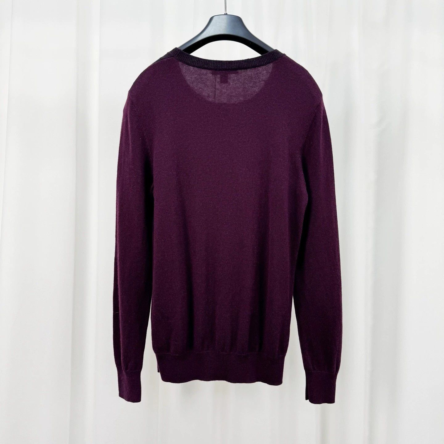 Burberry Burberry Burgundy Plaid Cashmere Sweater Size US S / EU 44-46 / 1 - 2 Thumbnail