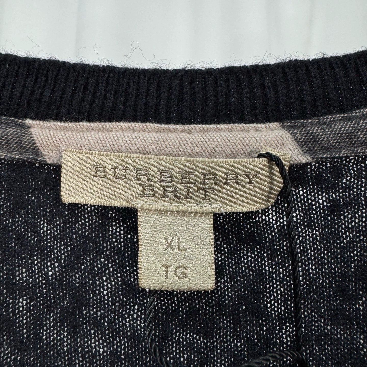 Burberry Burberry Check Wool Knit Sweater Size US XL / EU 56 / 4 - 5 Thumbnail