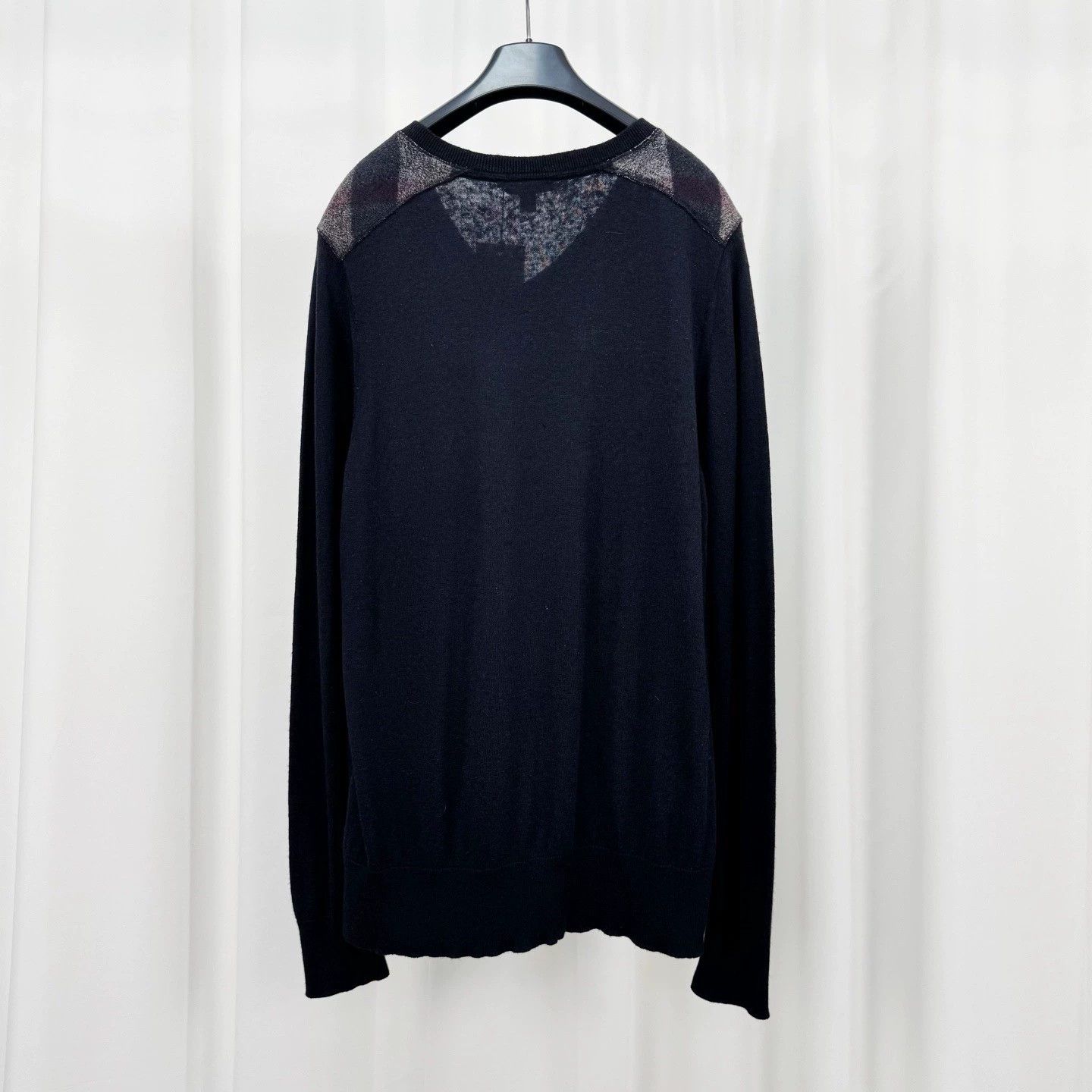 Burberry Burberry Check Wool Knit Sweater Size US XL / EU 56 / 4 - 2 Thumbnail