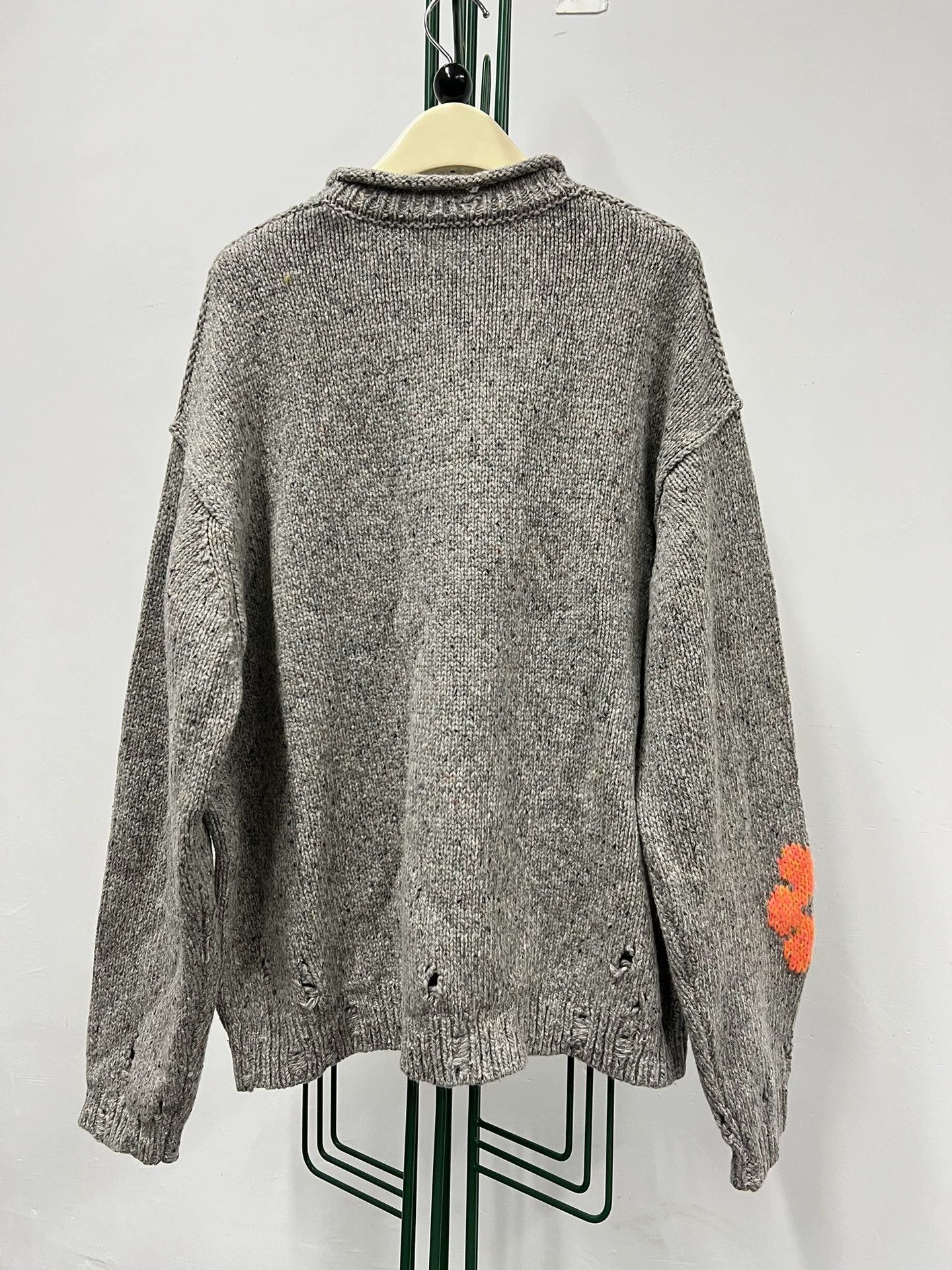 Acne Studios Acne Studios Floral Intarsia Crewneck Sweater Size US S / EU 44-46 / 1 - 2 Thumbnail