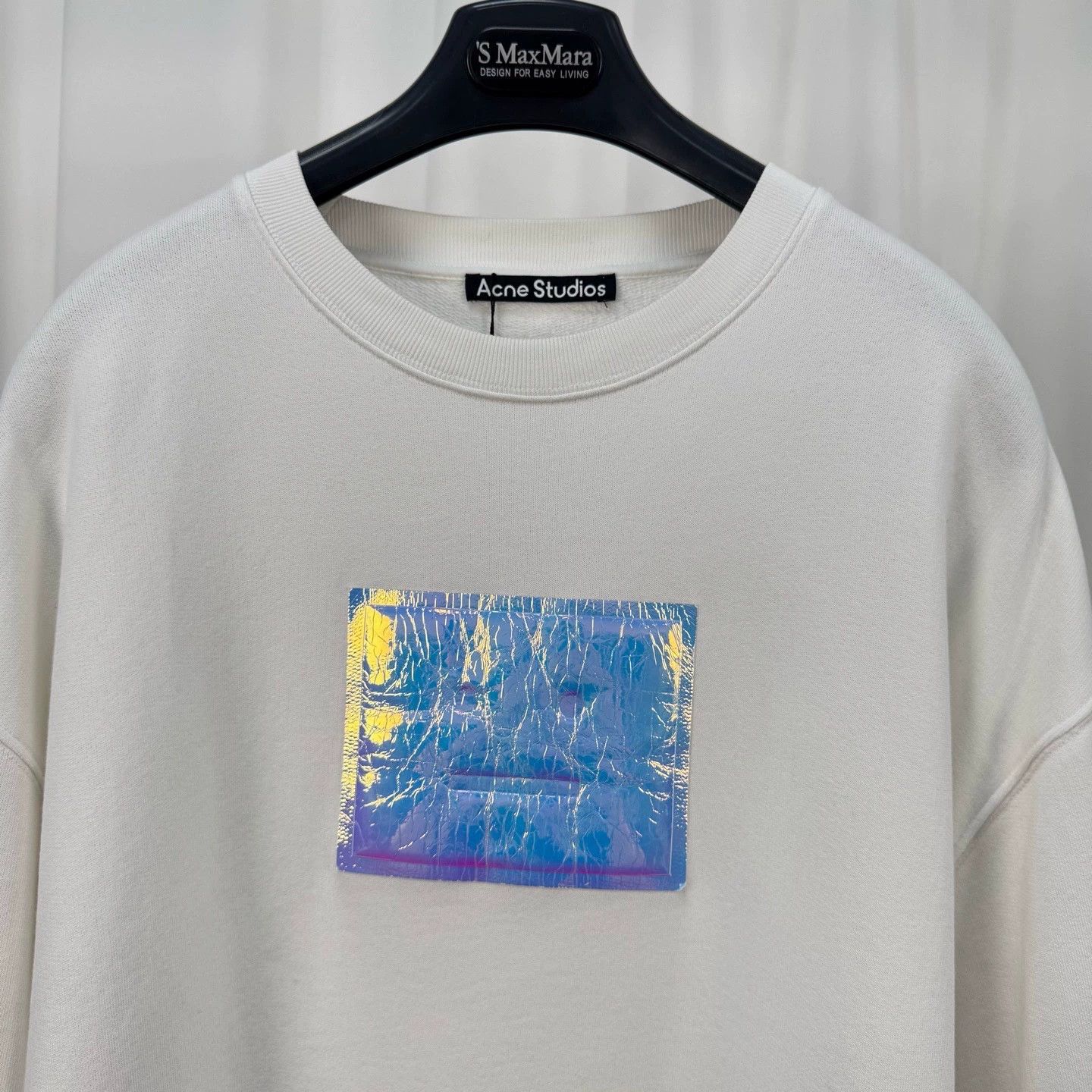 Acne Studios Acne Studios Laser Smiley Sweatshirt Size US M / EU 48-50 / 2 - 3 Thumbnail