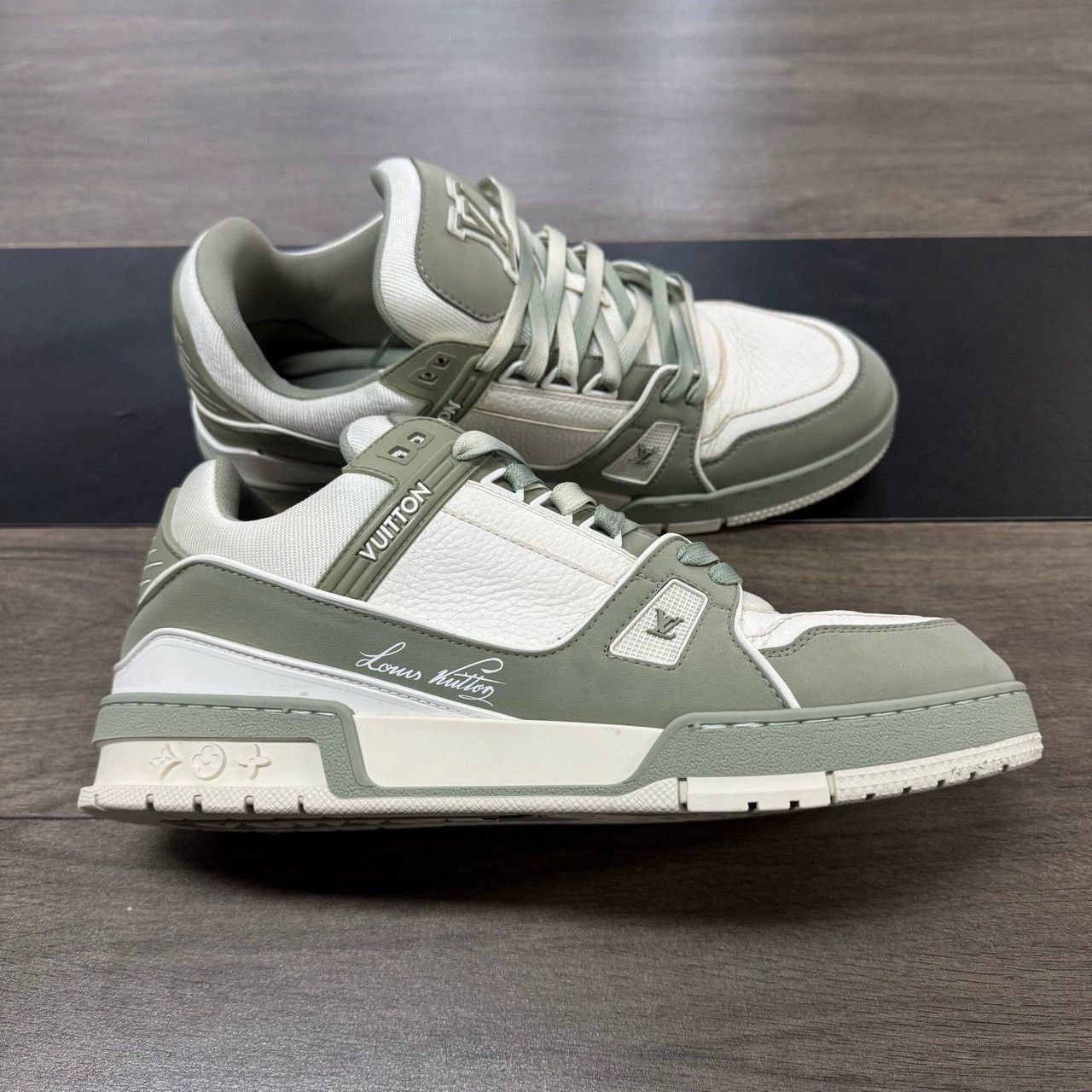 Louis Vuitton Louis Vuitton Trainer Green Size 43 Size US 10.5 / EU 43-44 - 4 Thumbnail