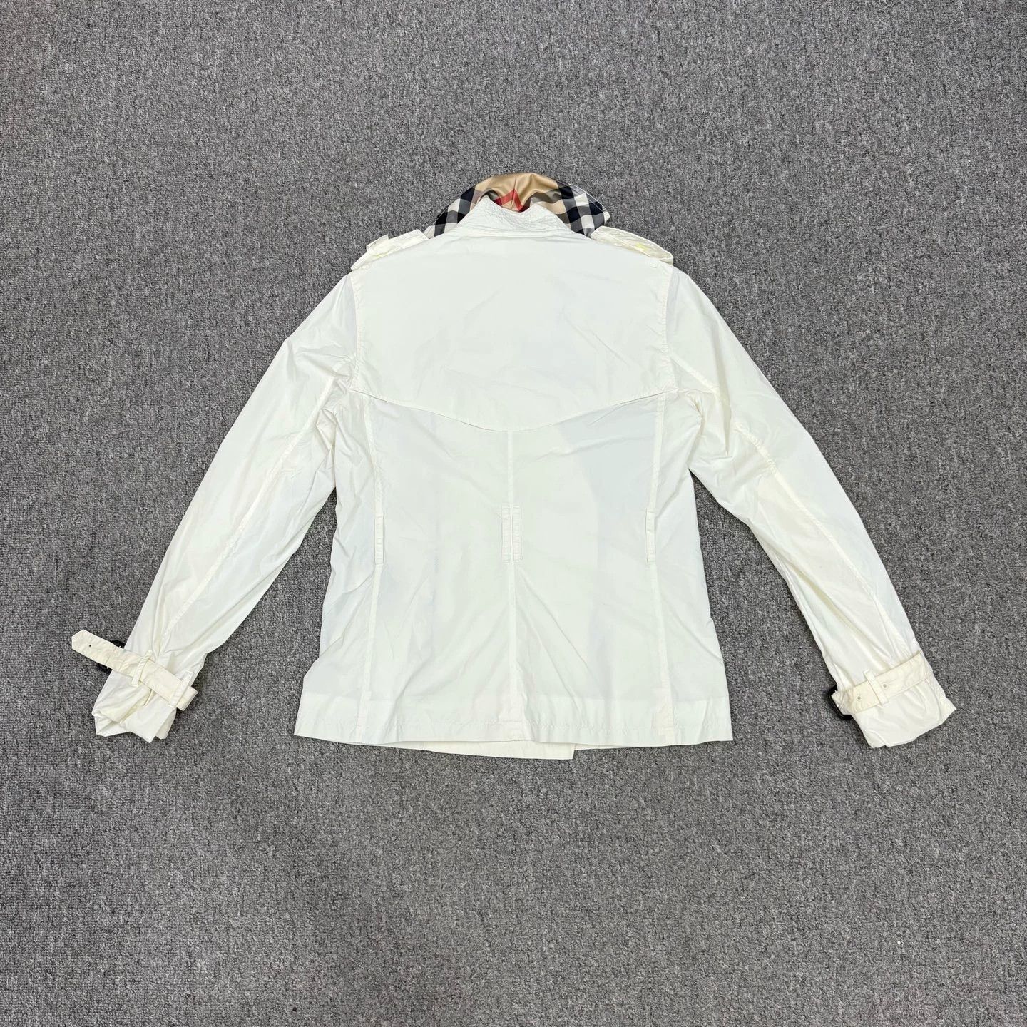 Burberry Burberry White Trench Coat Jacket Size US XS / EU 42 / 0 - 2 Thumbnail