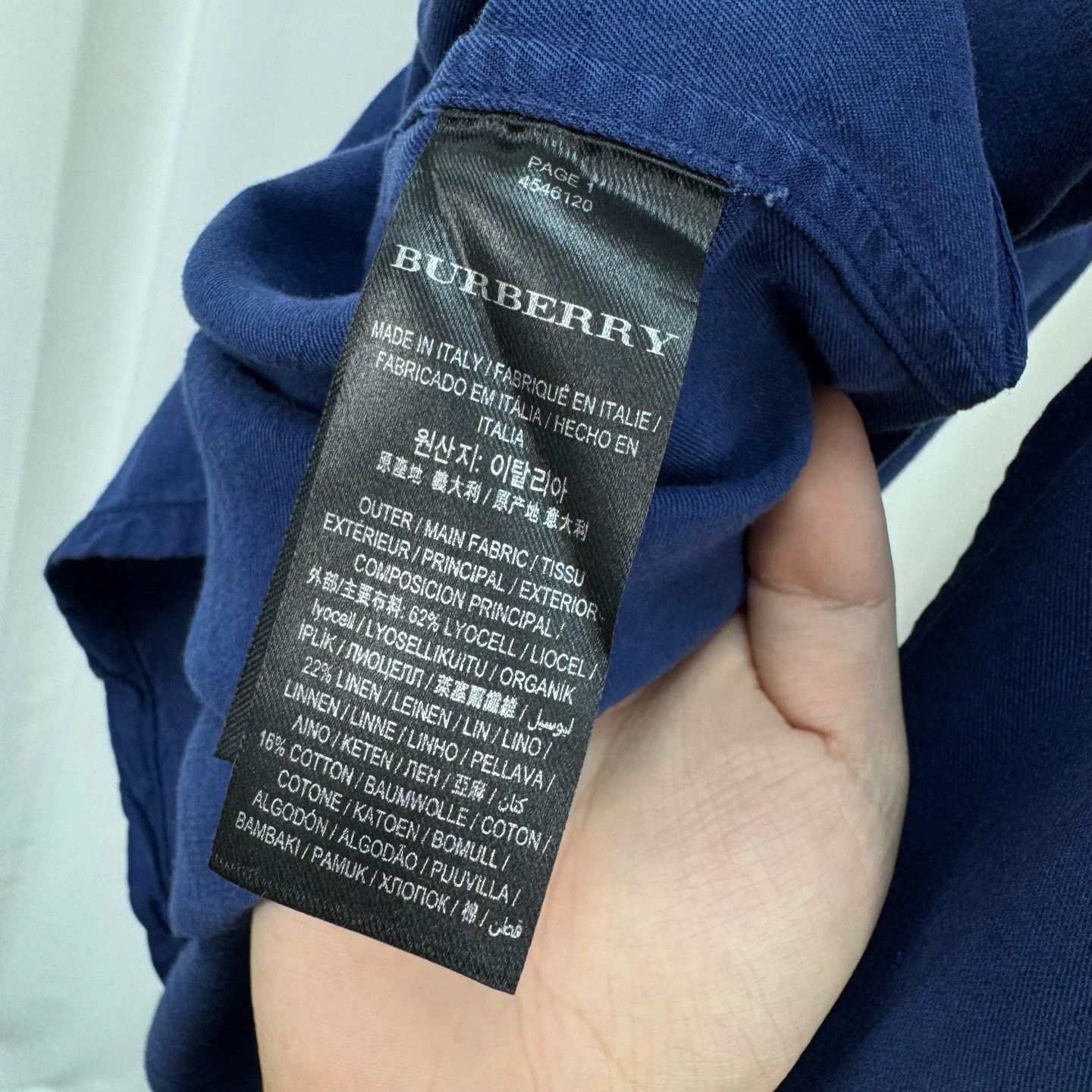 Burberry Burberry Blue Linen Shirt Coat Size US M / EU 48-50 / 2 - 7 Thumbnail