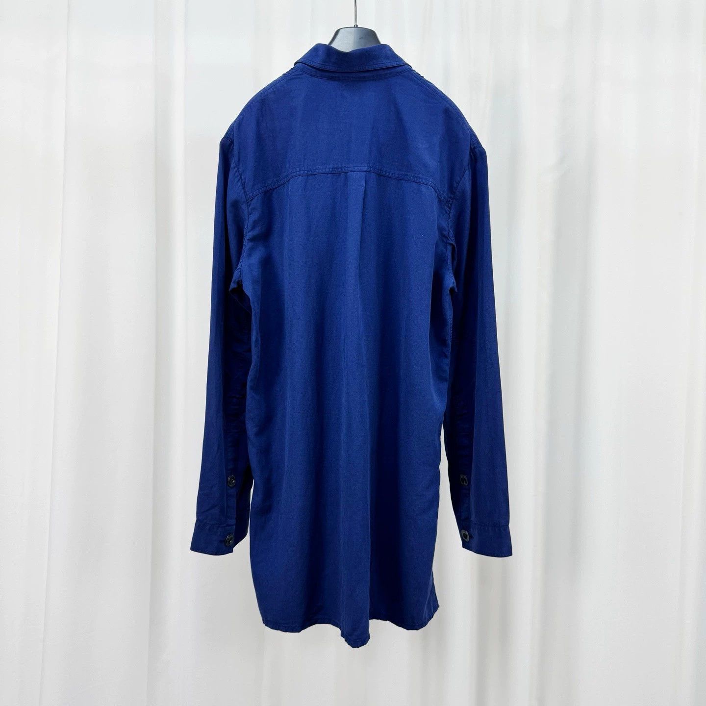 Burberry Burberry Blue Linen Shirt Coat Size US M / EU 48-50 / 2 - 2 Thumbnail