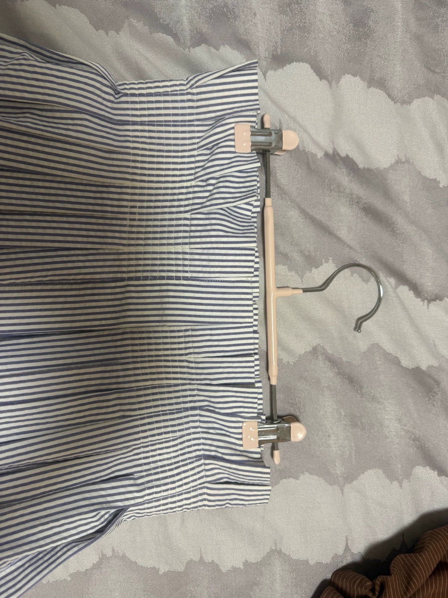 Thom Browne Thom Browne Blue White Striped Pleated Skirt Size US 31 - 4 Thumbnail
