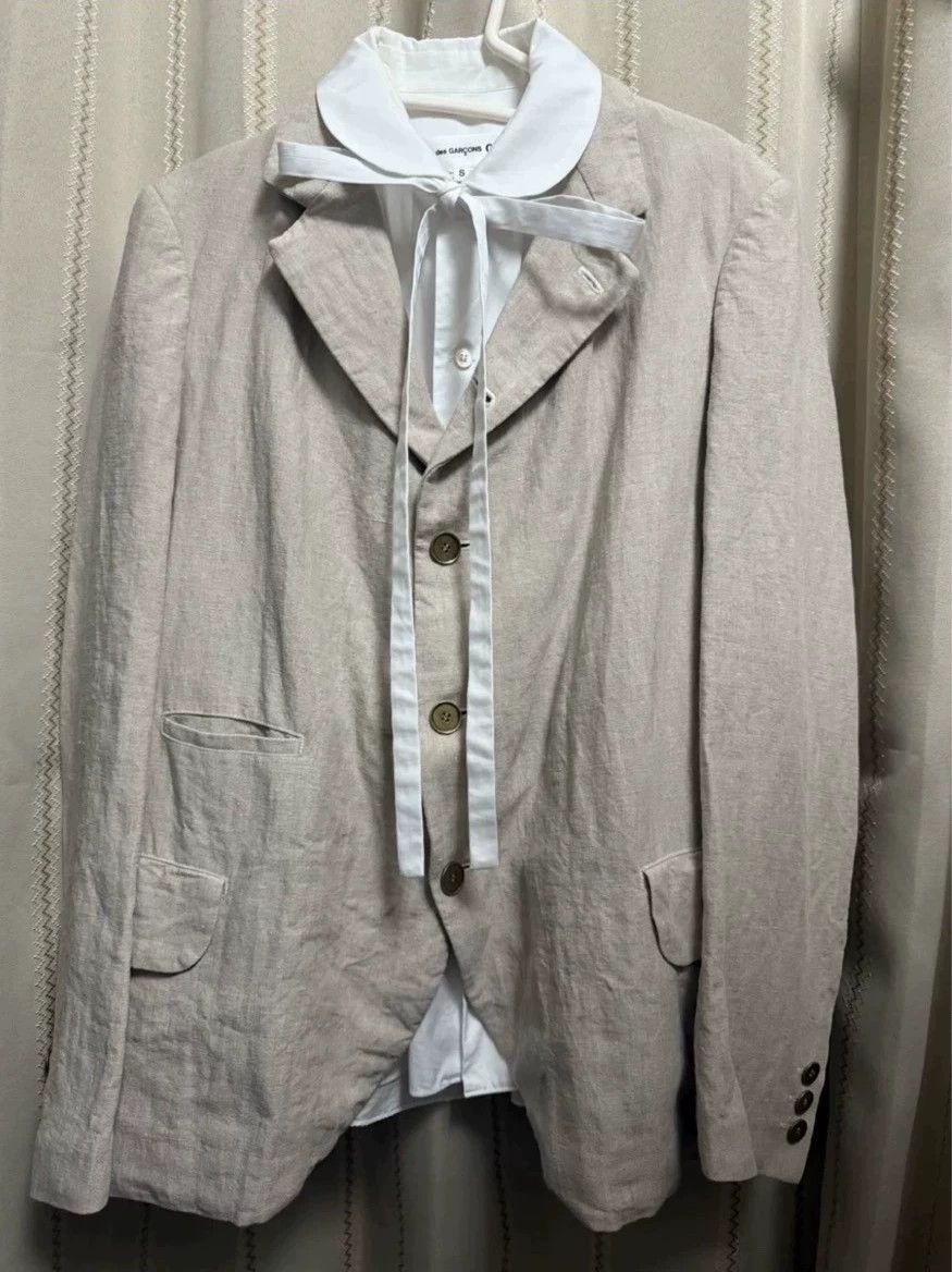 Comme des Garcons Comme des Garcons Linen Blazer Jacket Size US M / EU 48-50 / 2 - 2 Thumbnail