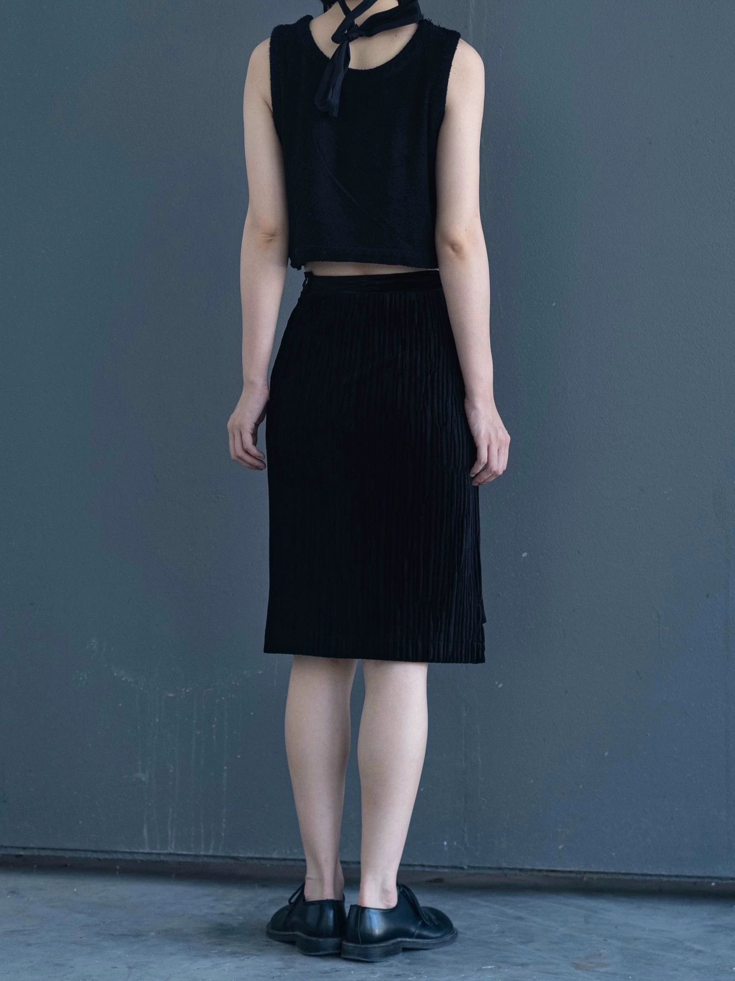 Comme des Garcons COMME des GARCONS Vintage Velvet Skirt Size US 26 / EU 42 - 4 Thumbnail