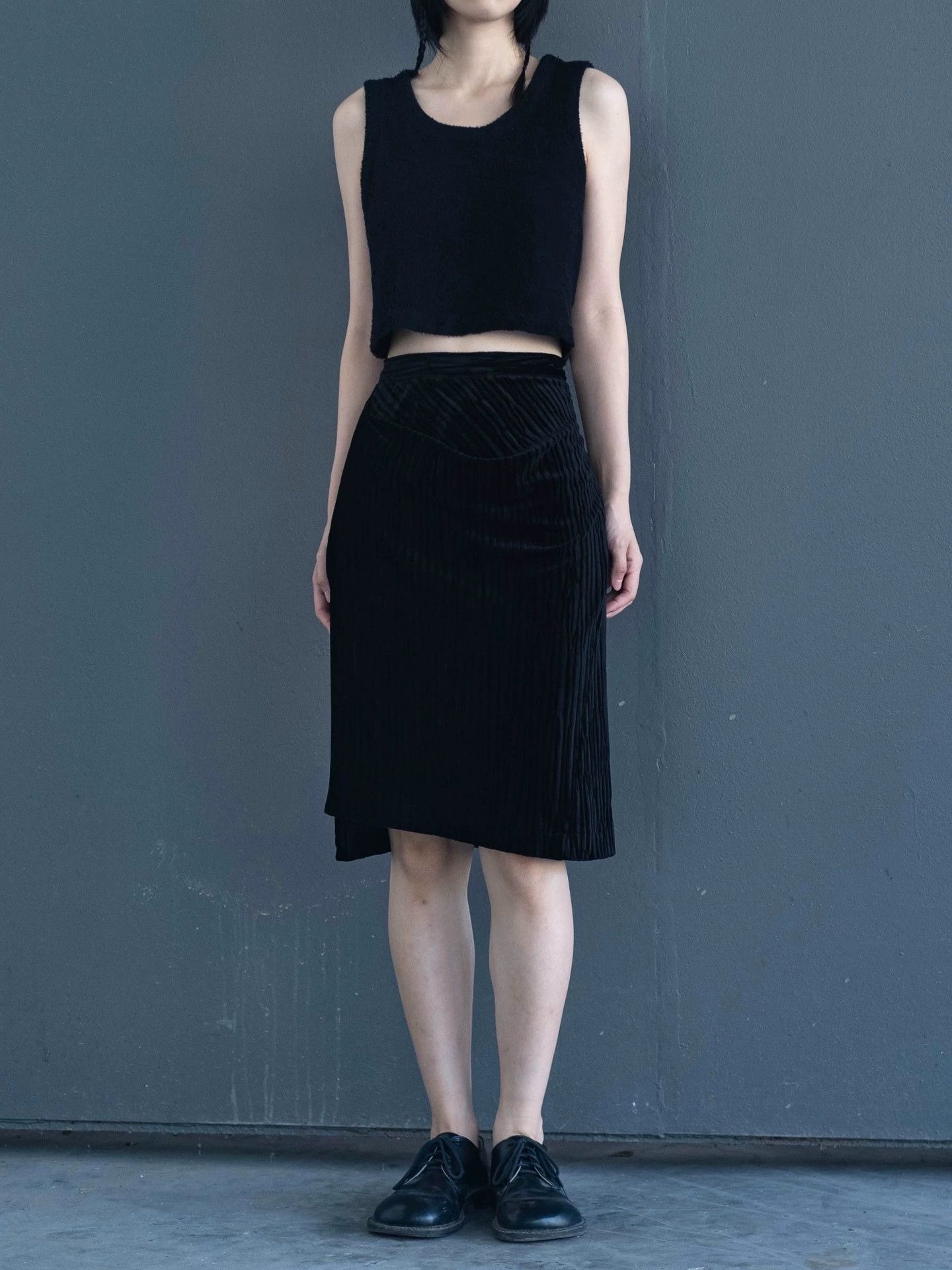 Comme des Garcons COMME des GARCONS Vintage Velvet Skirt Size US 26 / EU 42 - 3 Thumbnail