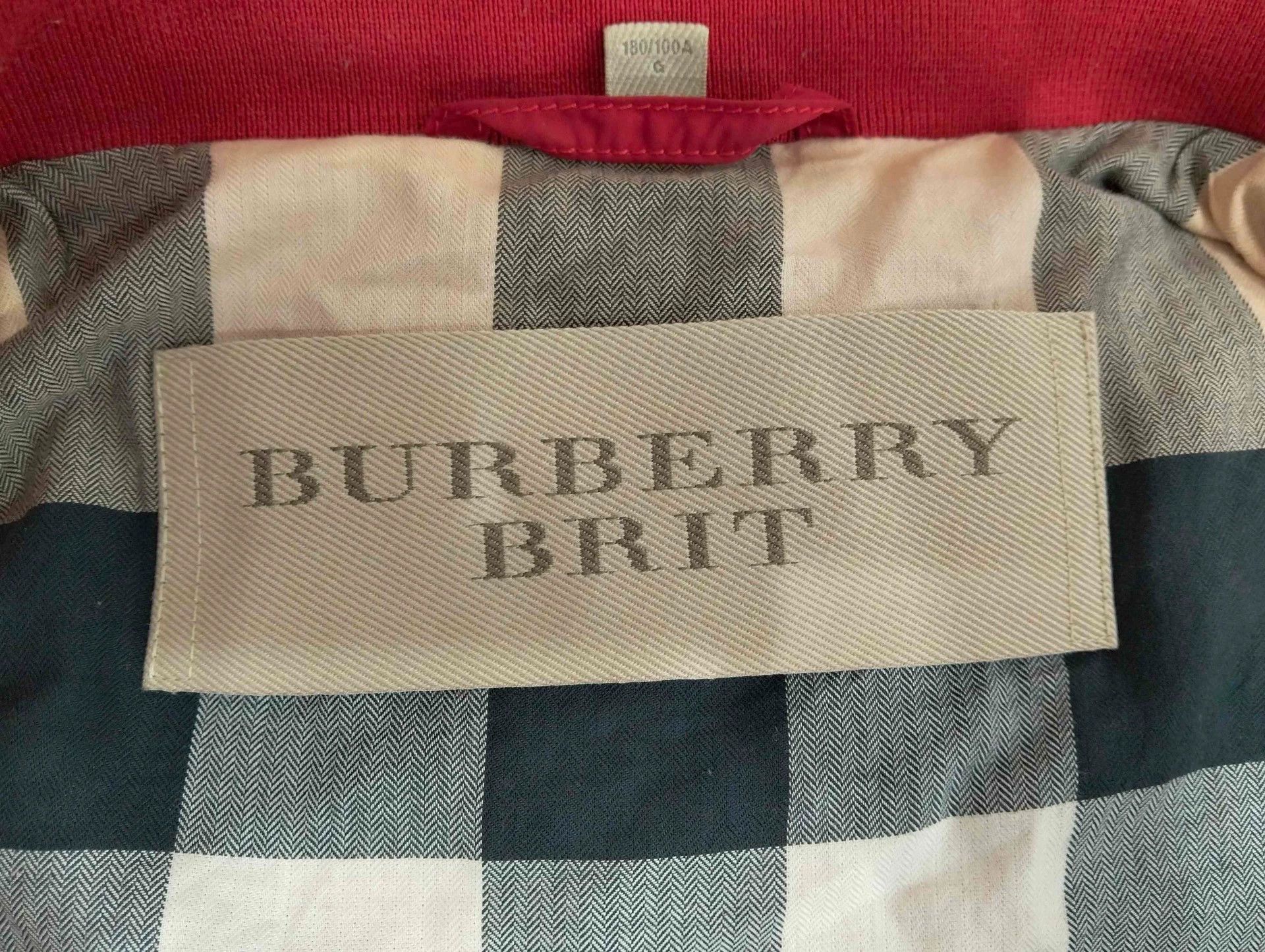 Burberry BURBERRY Red Jacket Size L Size US L / EU 52-54 / 3 - 8 Thumbnail