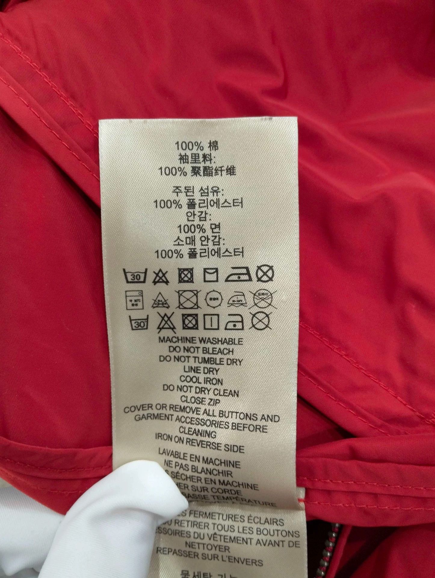 Burberry BURBERRY Red Jacket Size L Size US L / EU 52-54 / 3 - 4 Thumbnail