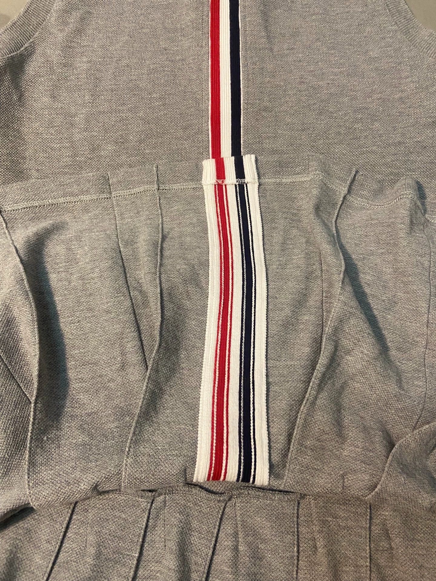 Thom Browne Thom Browne Gray Knit Pleated Tennis Skirt Size US 31 - 4 Thumbnail