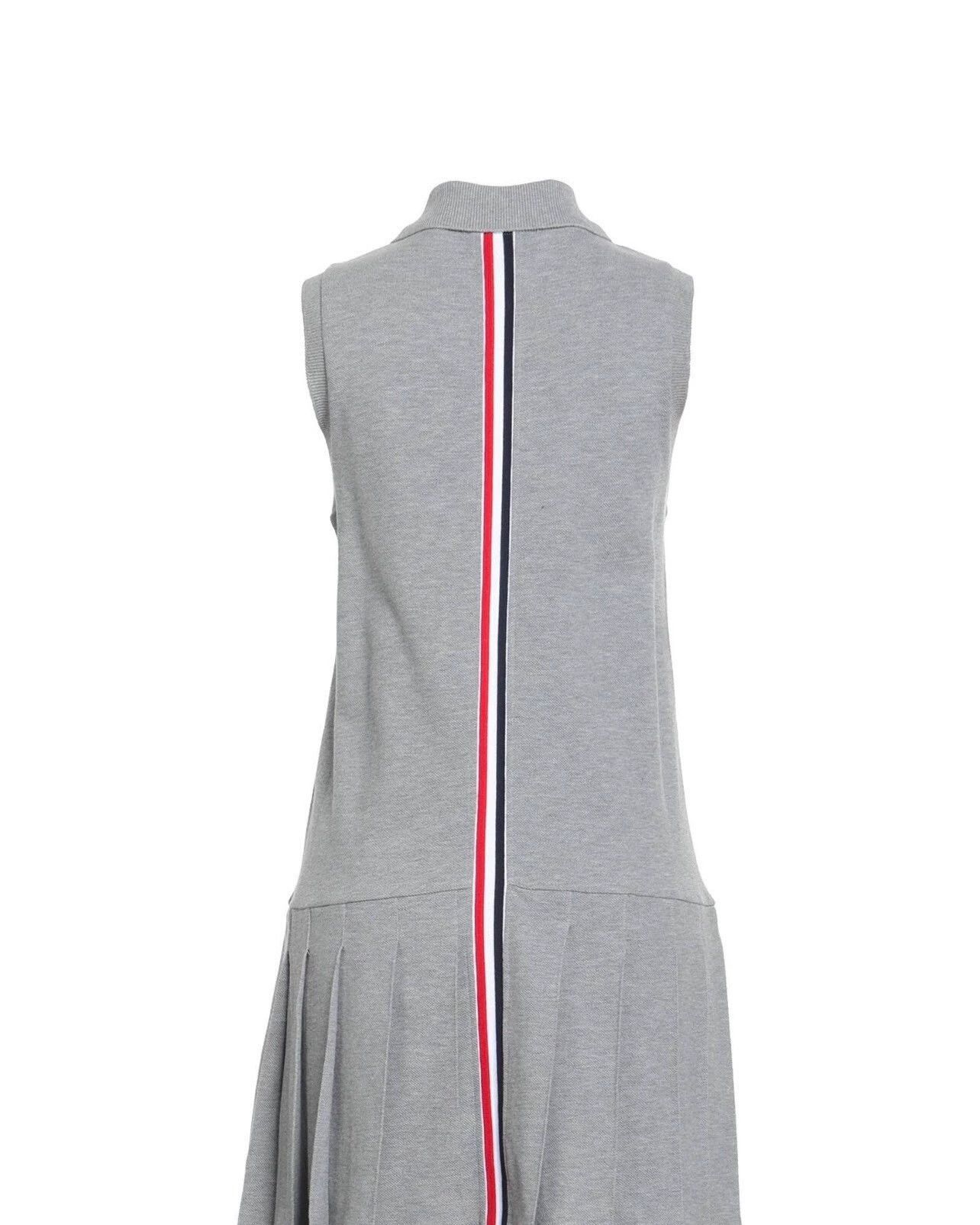 Thom Browne Thom Browne Gray Knit Pleated Tennis Skirt Size US 31 - 7 Thumbnail