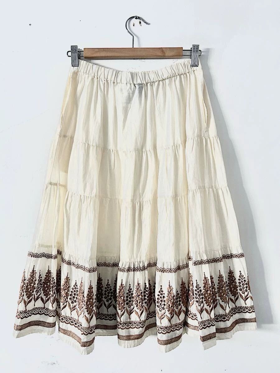 Comme des Garcons COMME des GARCONS Embroidered Skirt Size US 26 / EU 42 - 2 Thumbnail