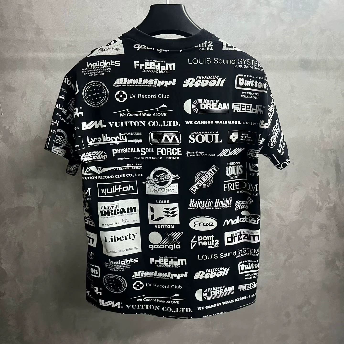 Louis Vuitton Louis Vuitton Black Logo Print Casual T-Shirt Size US XS / EU 42 / 0 - 5 Thumbnail
