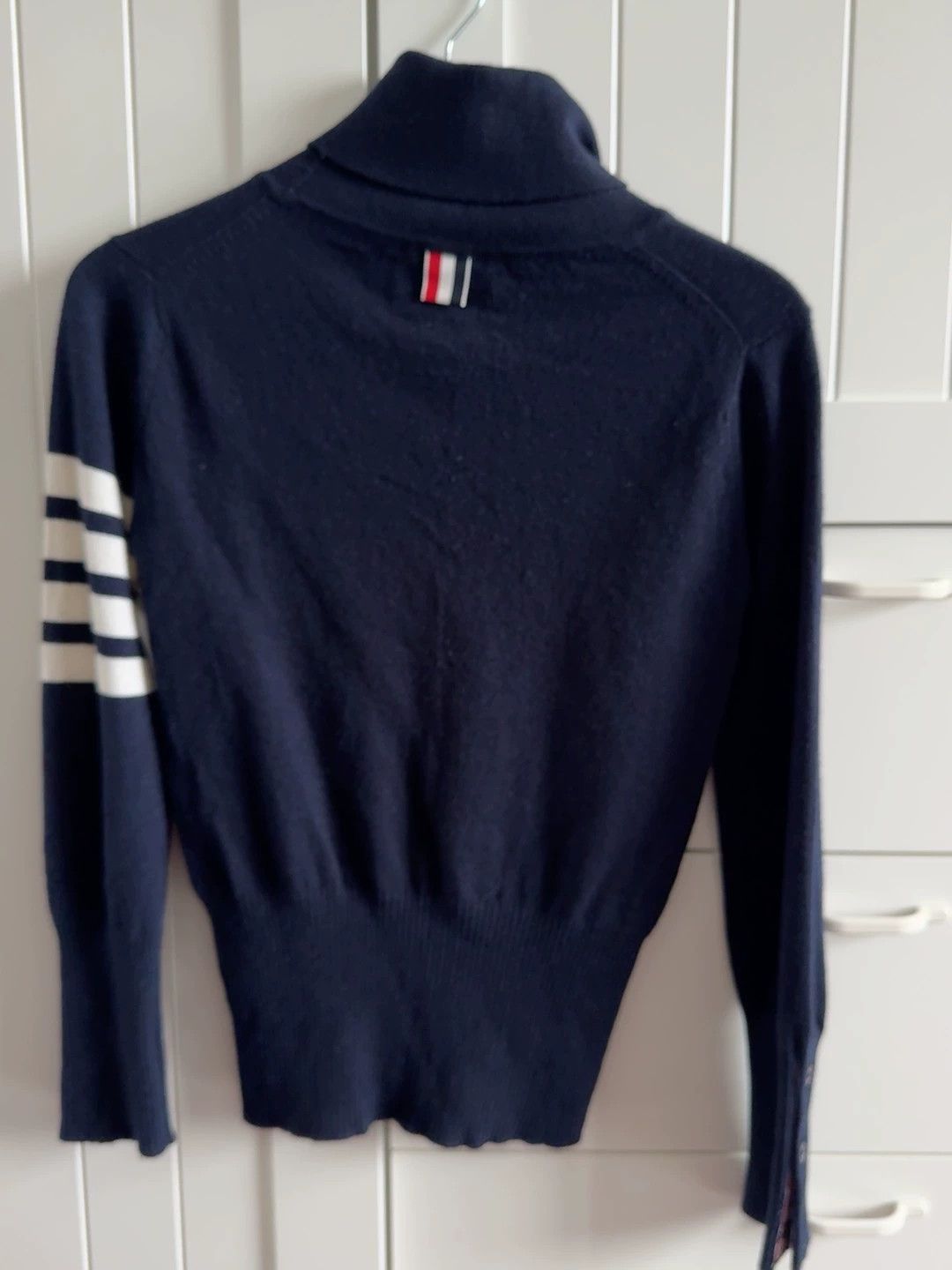 Thom Browne Thom Browne Navy Cashmere Turtleneck Sweater Size US S / EU 44-46 / 1 - 2 Thumbnail