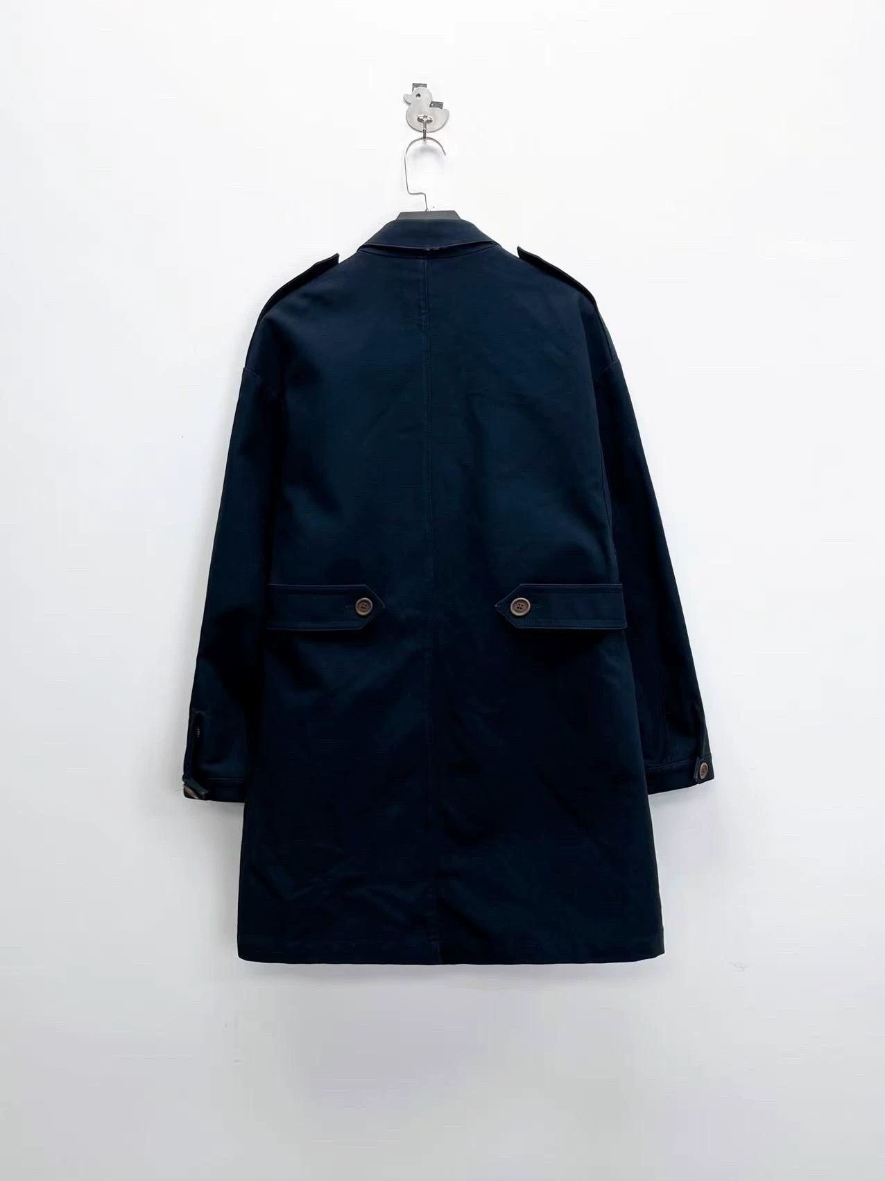 Burberry Burberry Blue Polka Dot Collar Trench Coat Size US L / EU 52-54 / 3 - 2 Thumbnail