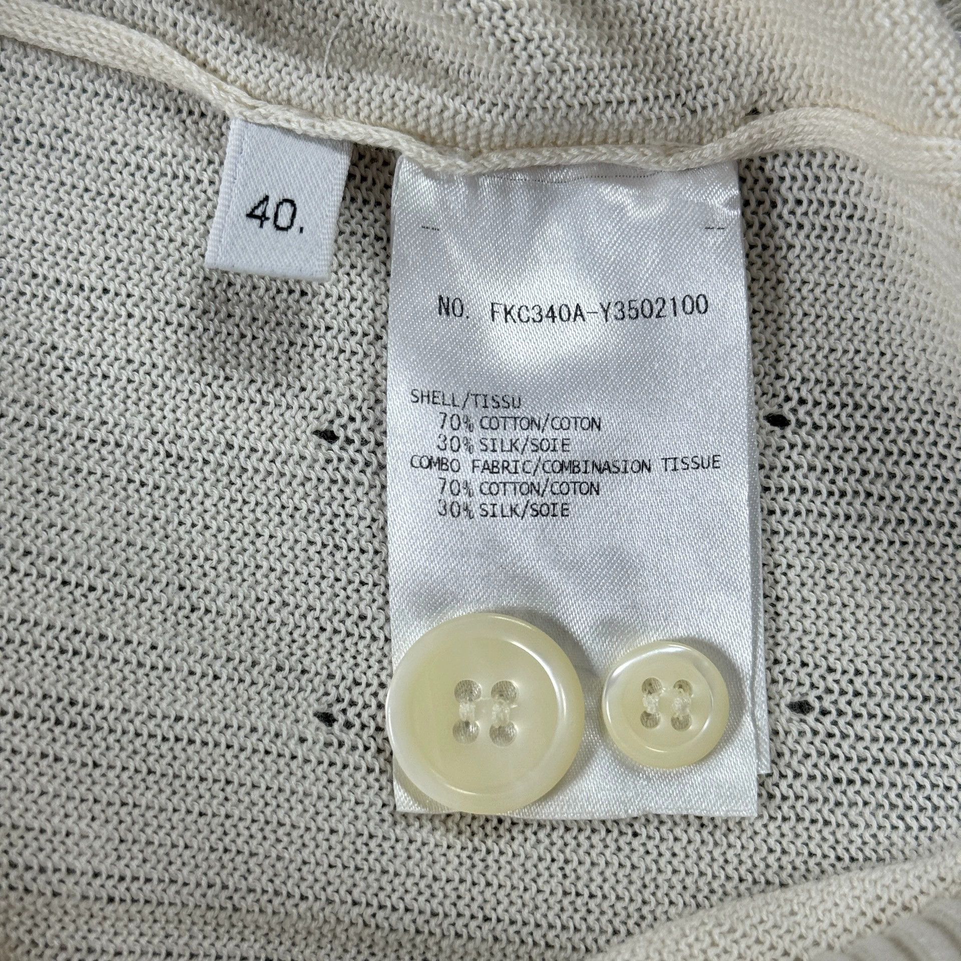 Thom Browne Thom Browne White Stripe Knit Cardigan Size US M / EU 48-50 / 2 - 4 Thumbnail