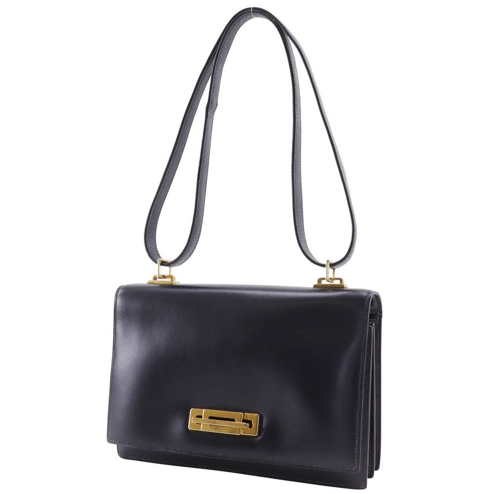Hermes Hermes Hermes Box Calf Leather 2way Shoulder Bag Leather Shoulder Bag DUTY FREE for USA Size ONE SIZE - 2 Thumbnail