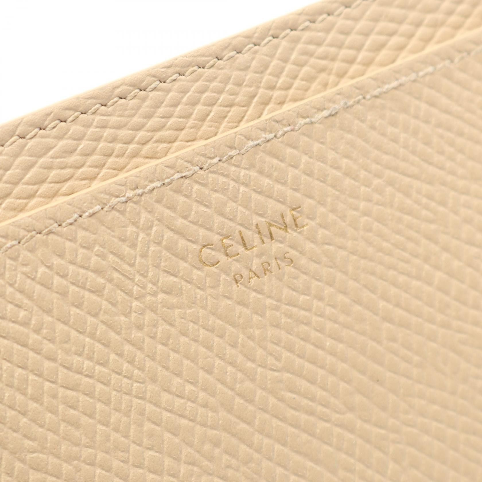 Celine Celine Celine Leather Card Holder Leather Card Case 10B703BEL DUTY FREE for USA Size ONE SIZE - 4 Thumbnail