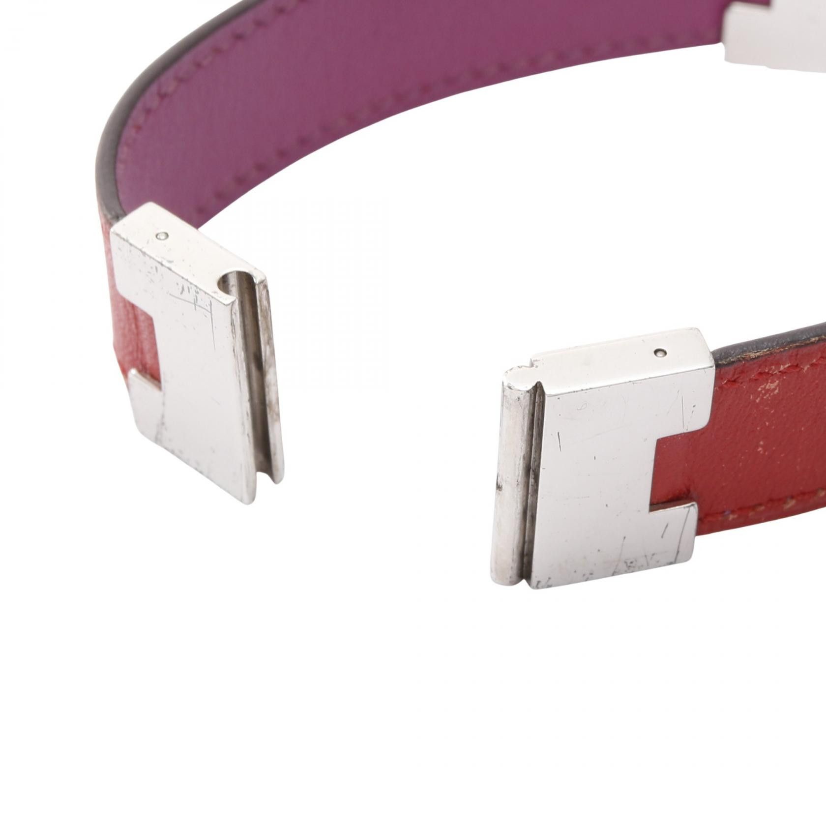 Hermes Hermes Hermes Loulou Stainless Steel Leather Bracelet Metal Bracelet DUTY FREE for USA Size ONE SIZE - 3 Thumbnail