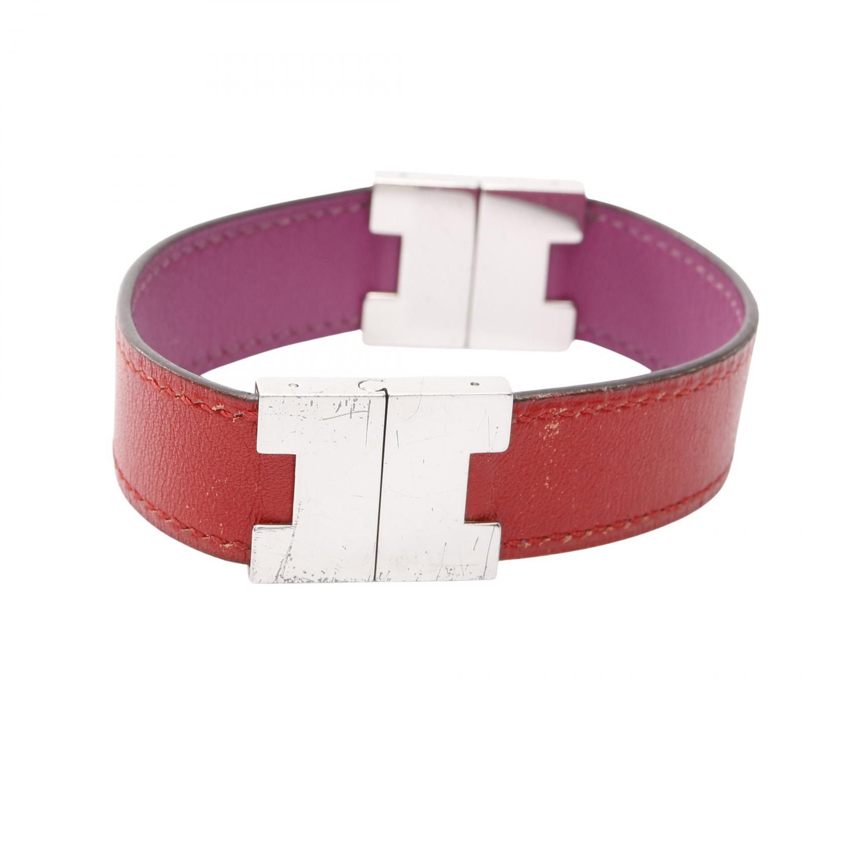 Hermes Hermes Hermes Loulou Stainless Steel Leather Bracelet Metal Bracelet DUTY FREE for USA Size ONE SIZE - 2 Thumbnail